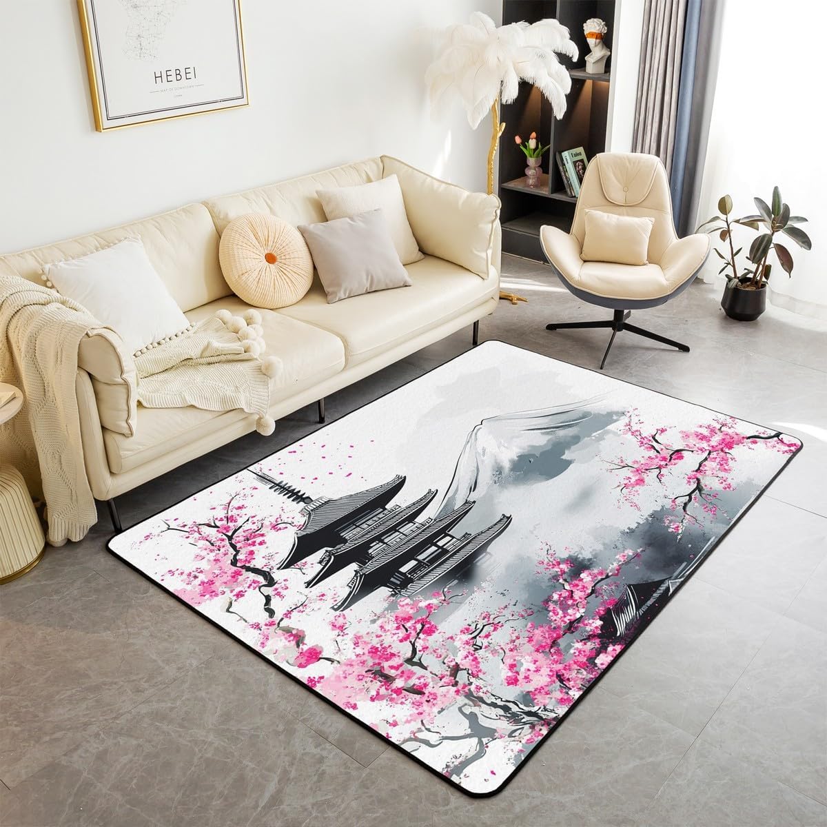 jejeloiu Baseball Area Rug 3x5, Sports Theme Living Room Rugs for Bedroom, Kids Boys Girls Room Rugs Baseball Games Decorative Carpet Rug, Indoor Floor Mat Accent Rug