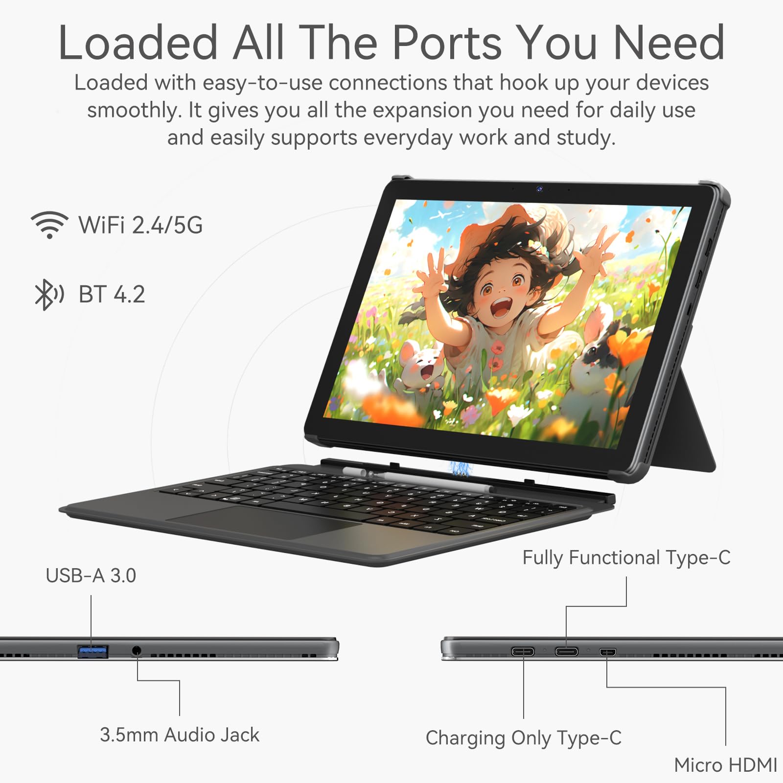 Amazon.co.jp: 2in1 タブレットPC 12GBメモリ 256GB SSD搭載、Core m3