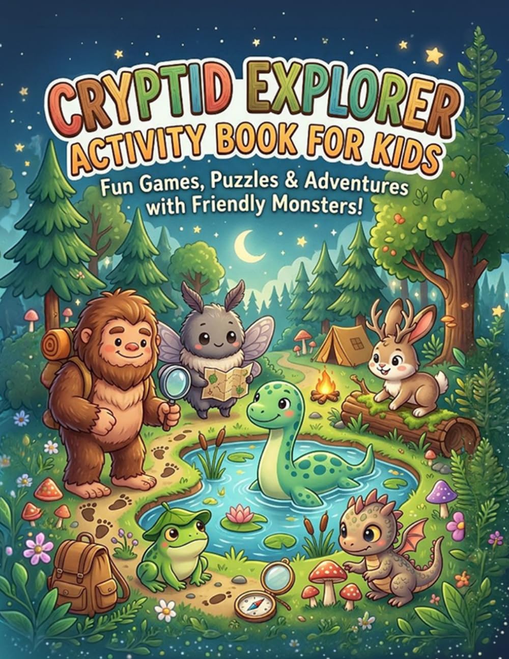 Cryptid Explorer Activity Book for Kids