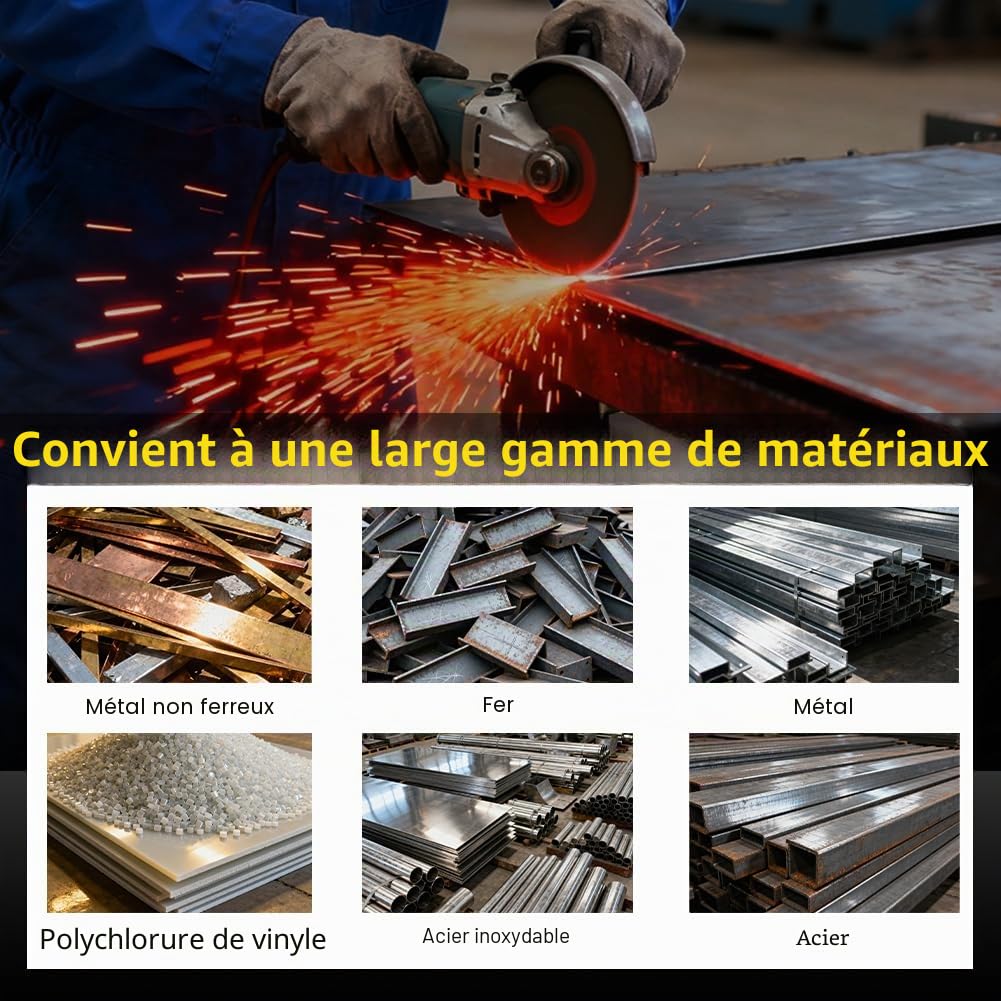 URAQT Disque à Tronçonner 125 Metal, 25pcs Disques de Coupe pour Meuleuse D'angle, 125mm*1.2mm Disques de Meuleuse,Tronçonnage Rapide pour Meuleuse D'angle du Métal, du Bois, du Fer, de l'acier