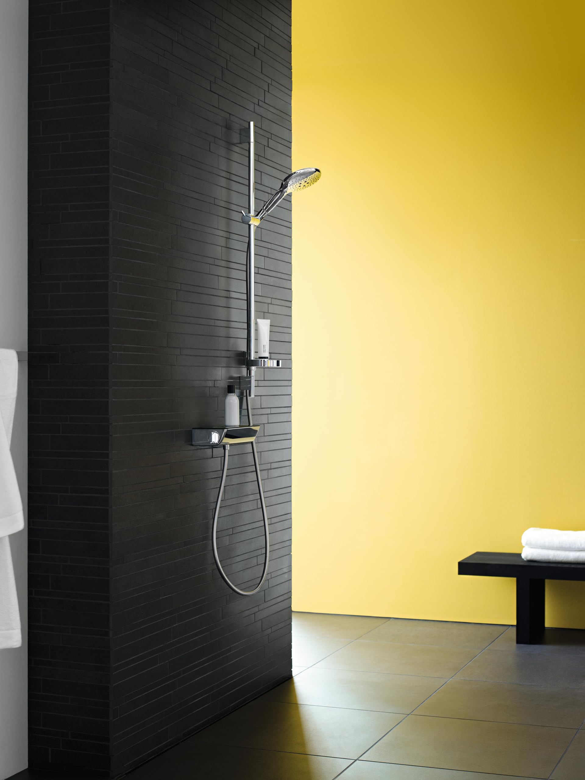 Hansgrohe 28632000 Unica'S Puro barra de ducha, 0,65m, cromo