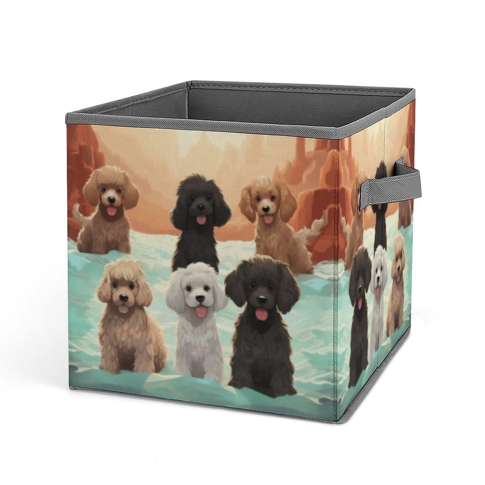 Cubes de rangement pliables chien pour organiser la chambre