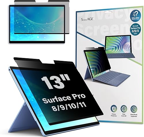 Miniatura 8 de SenseAGE Microsoft Surface - Protector de pantalla magnético de privacidad para laptop de 13.5 pulgadas, filtro de privacidad fácil de poner y
