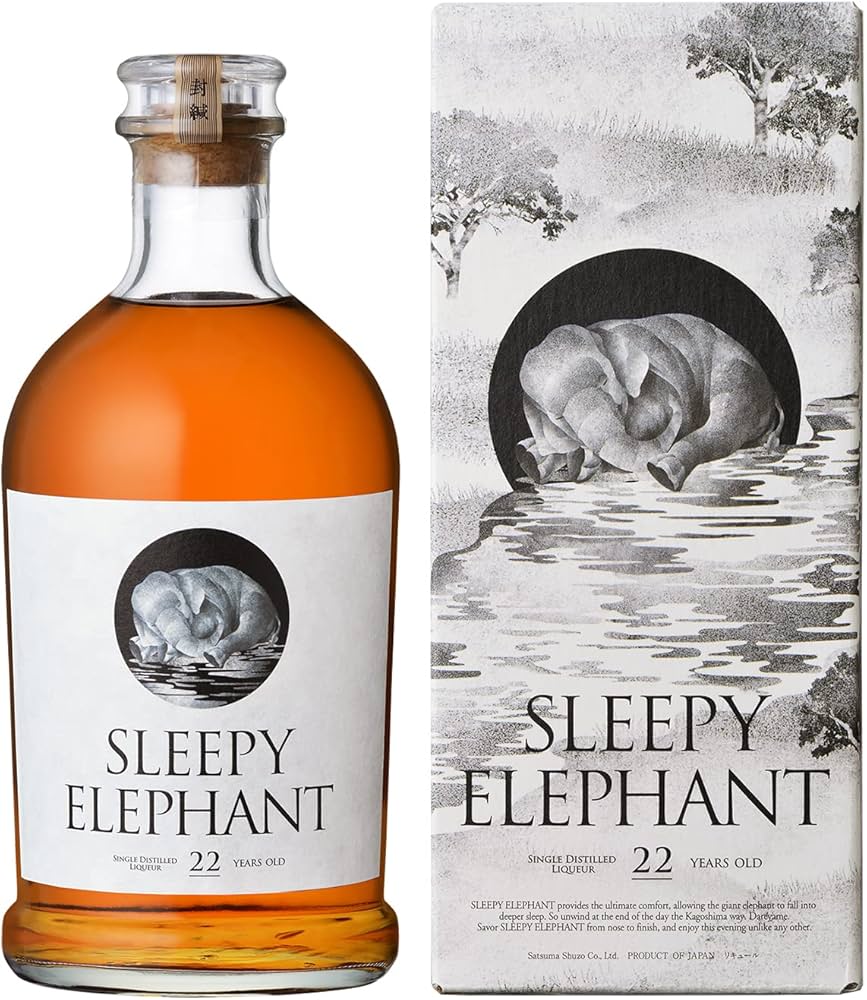 Amazon.co.jp: 薩摩酒造 SLEEPY ELEPHANT [ 22年貯蔵 34度 日本 鹿児島