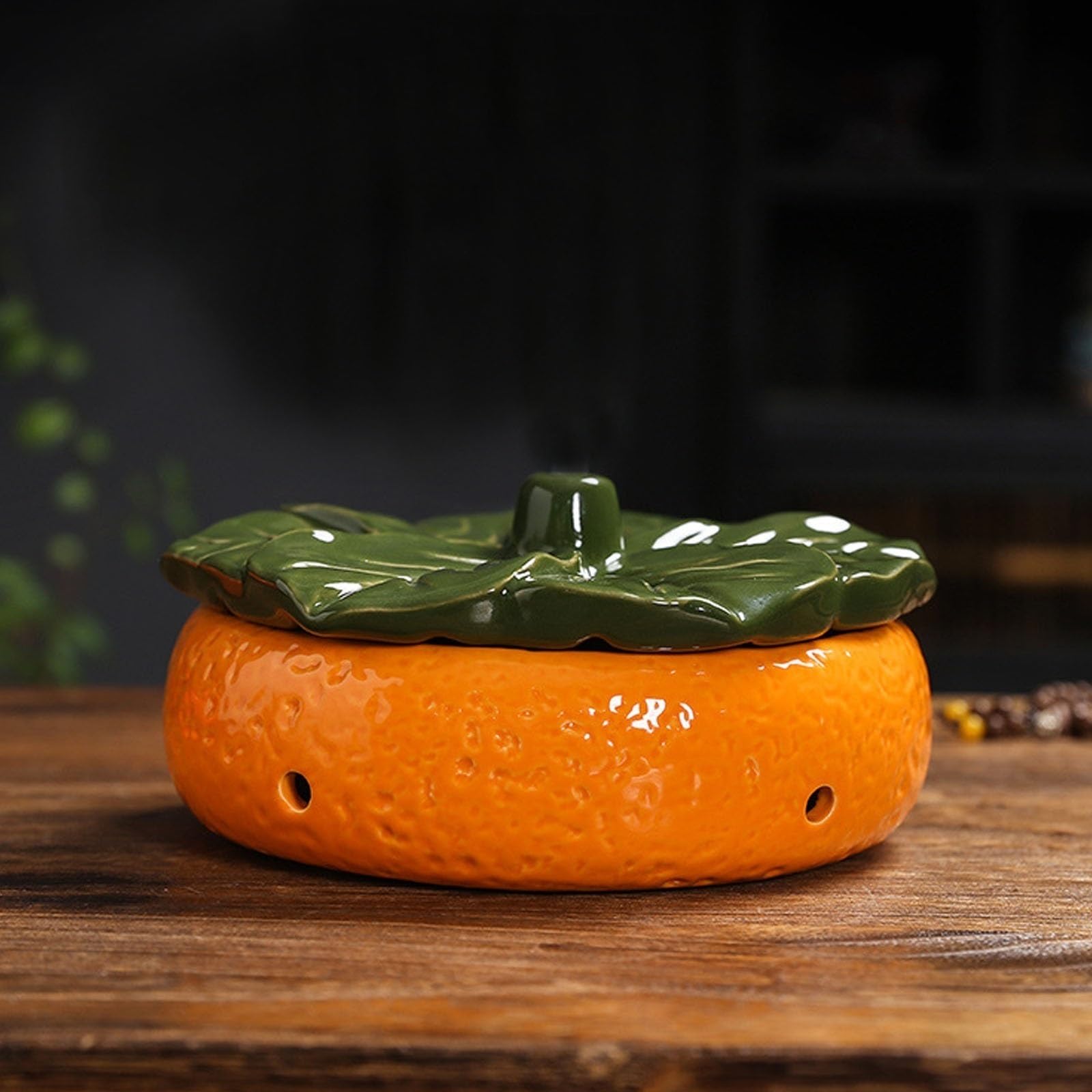 Kreative Keramik Kartoffel Aufbewahrungsbox Küche Orange Shaped Zwiebel Aufbewahrung Atmungsaktiver Kartoffel Aufbewahrung