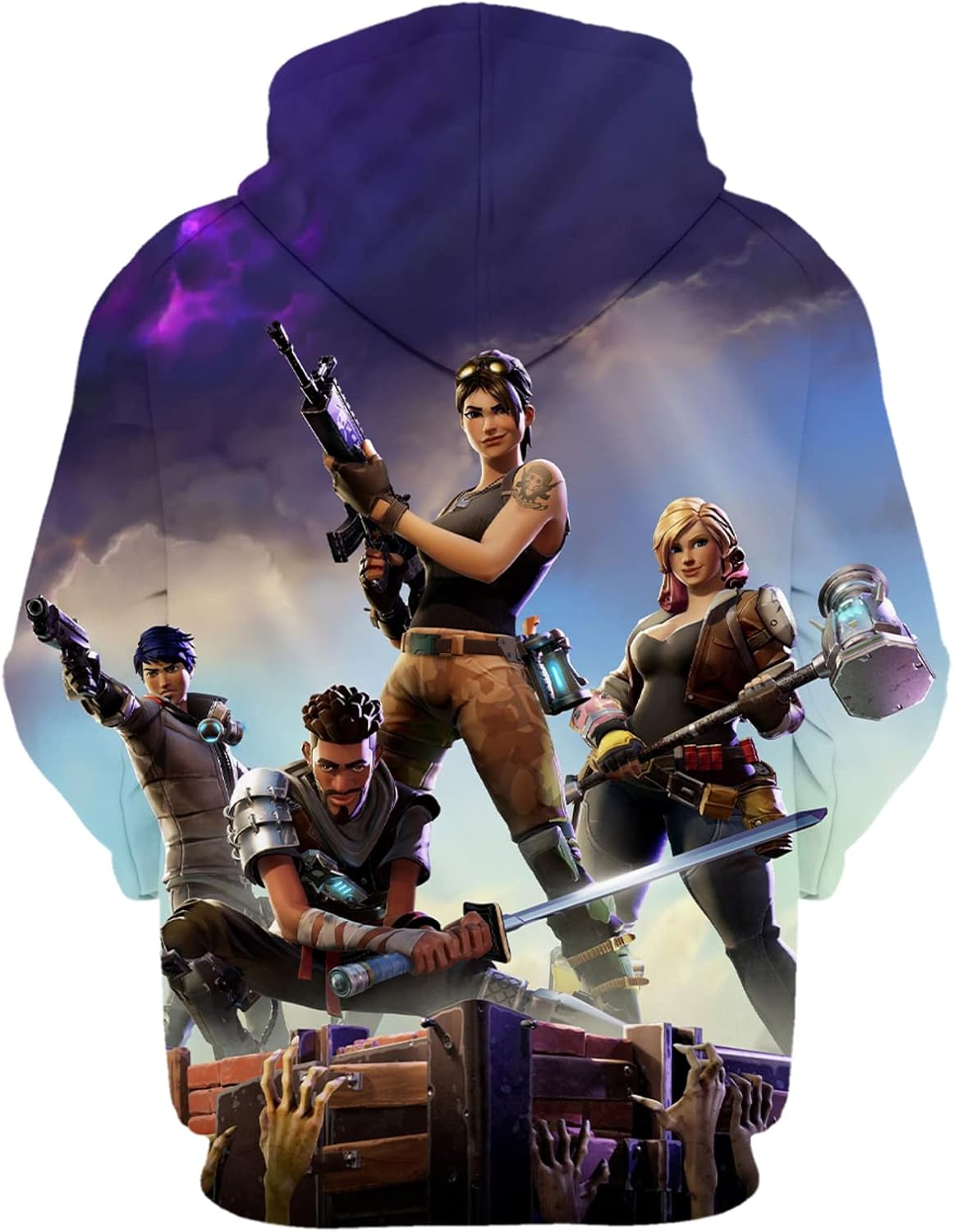 Miniatura 2 de YUTEAF Sudadera con capucha creativa para jóvenes juegos con estampado 3D sudaderas para niños y niñas