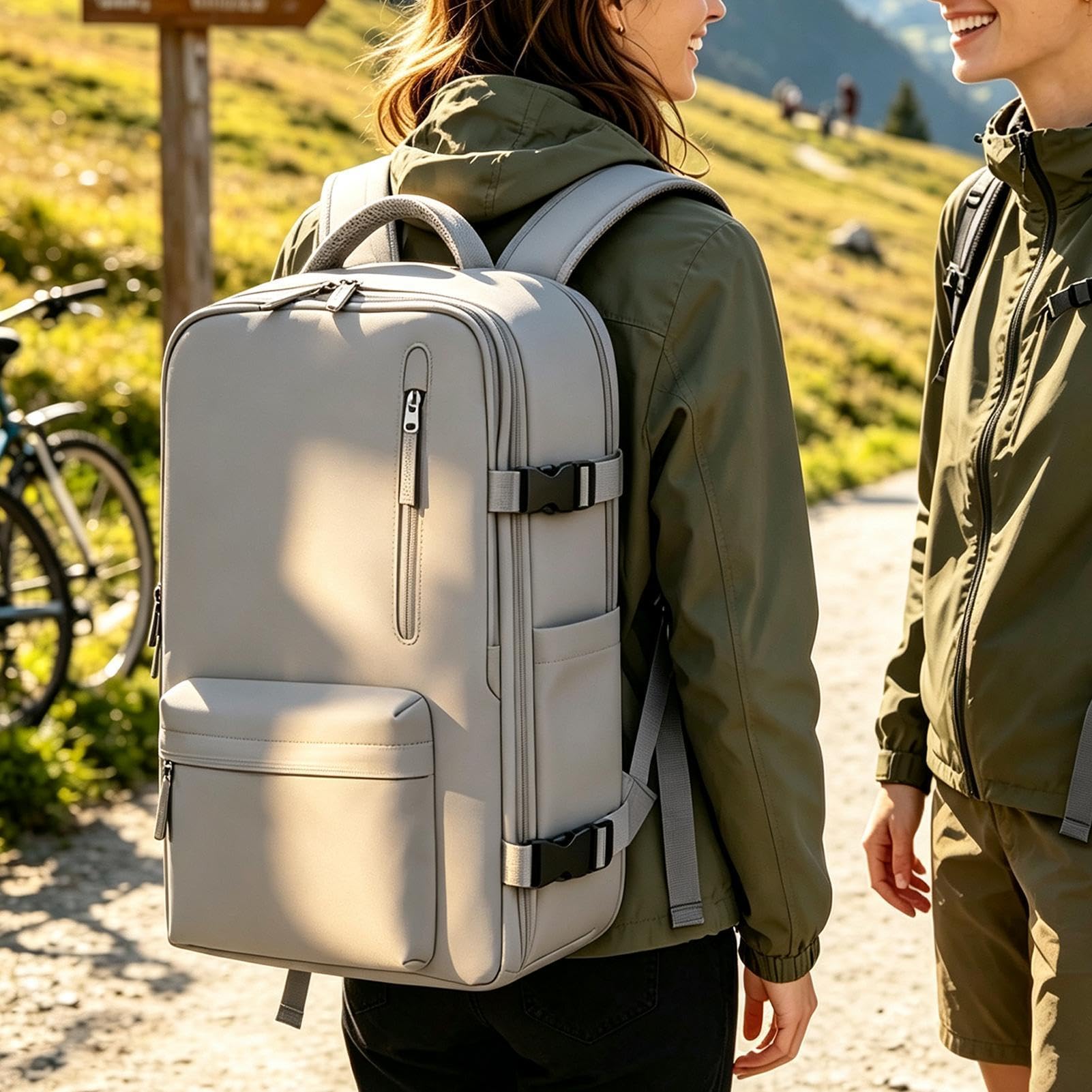 Zaino Con Scomparto Separato Per Scarpe Zaino Da Viaggio Per Computer | Grande Capacità Viaggi Palestra Lavoro Scuola Pendolarismo Escursioni Spiaggia