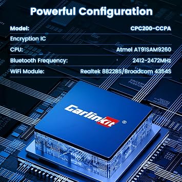 Carlinkit CCPA Wireless CarPlay Adapter for Android Head Unit Only | Built-in APK App, for Android 4.4.2+ Head Unit, Wireless Android Auto & HiCar, Screen Mirroring, OTA Update