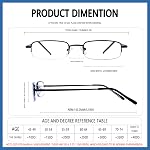 4 Pack Reading Glasses Metal Half Frame Readers for Men Women Blue Light Blocking Eyeglsses with Spring Hinges