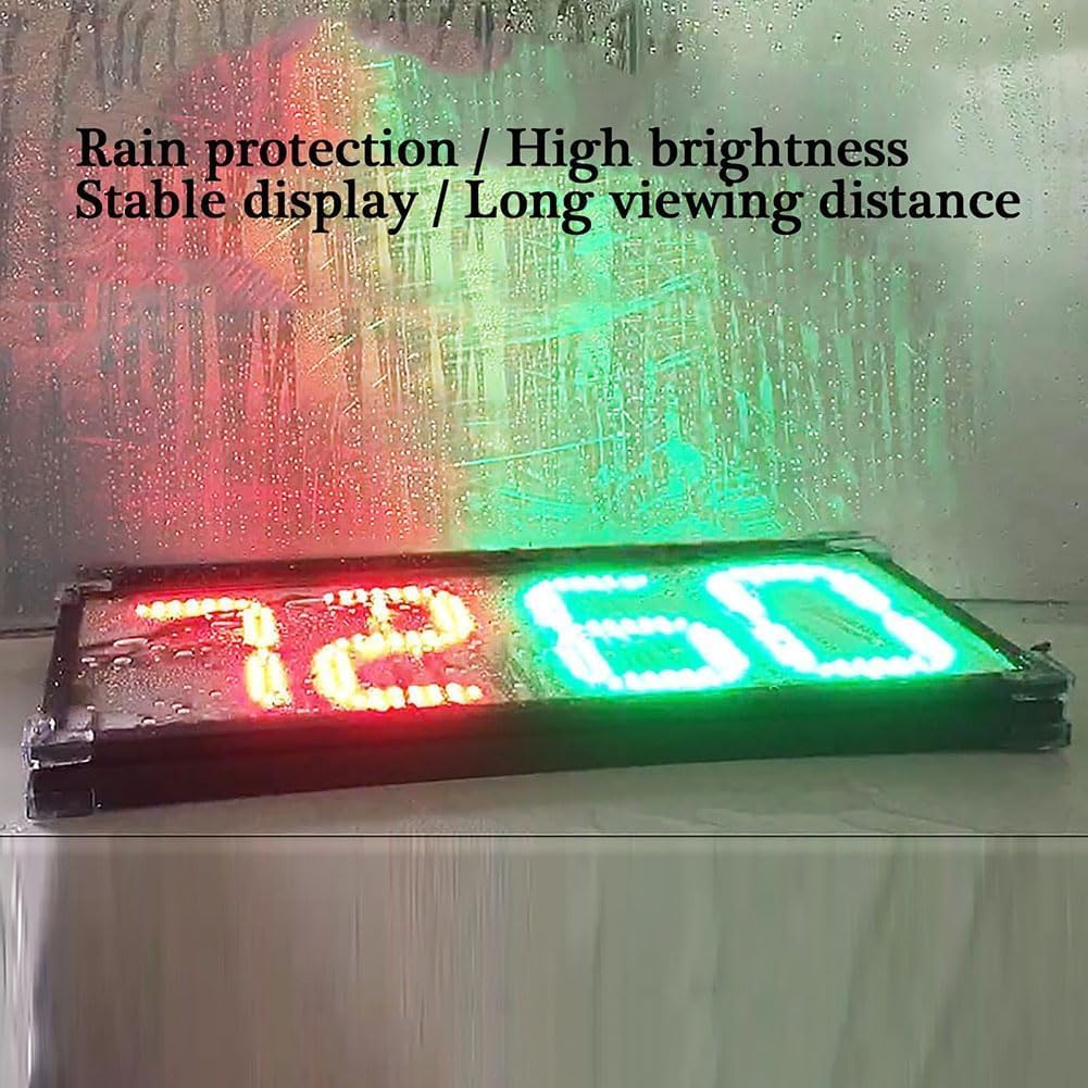 TIST 8’ LED Replacement Board, Football Referee Exchange Cards, Portable High Brightness Electronic Scoreboard, Football Training Game Equipment(Single Sided)