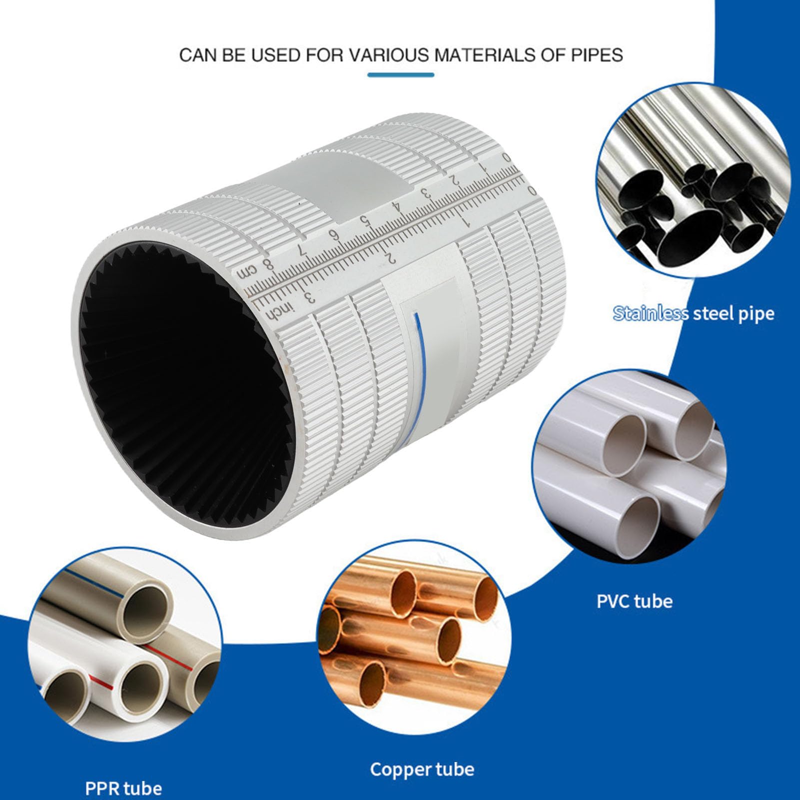 Zunate Entgratungswerkzeug für PVC Verzinktes Rohr Kanten 8mm