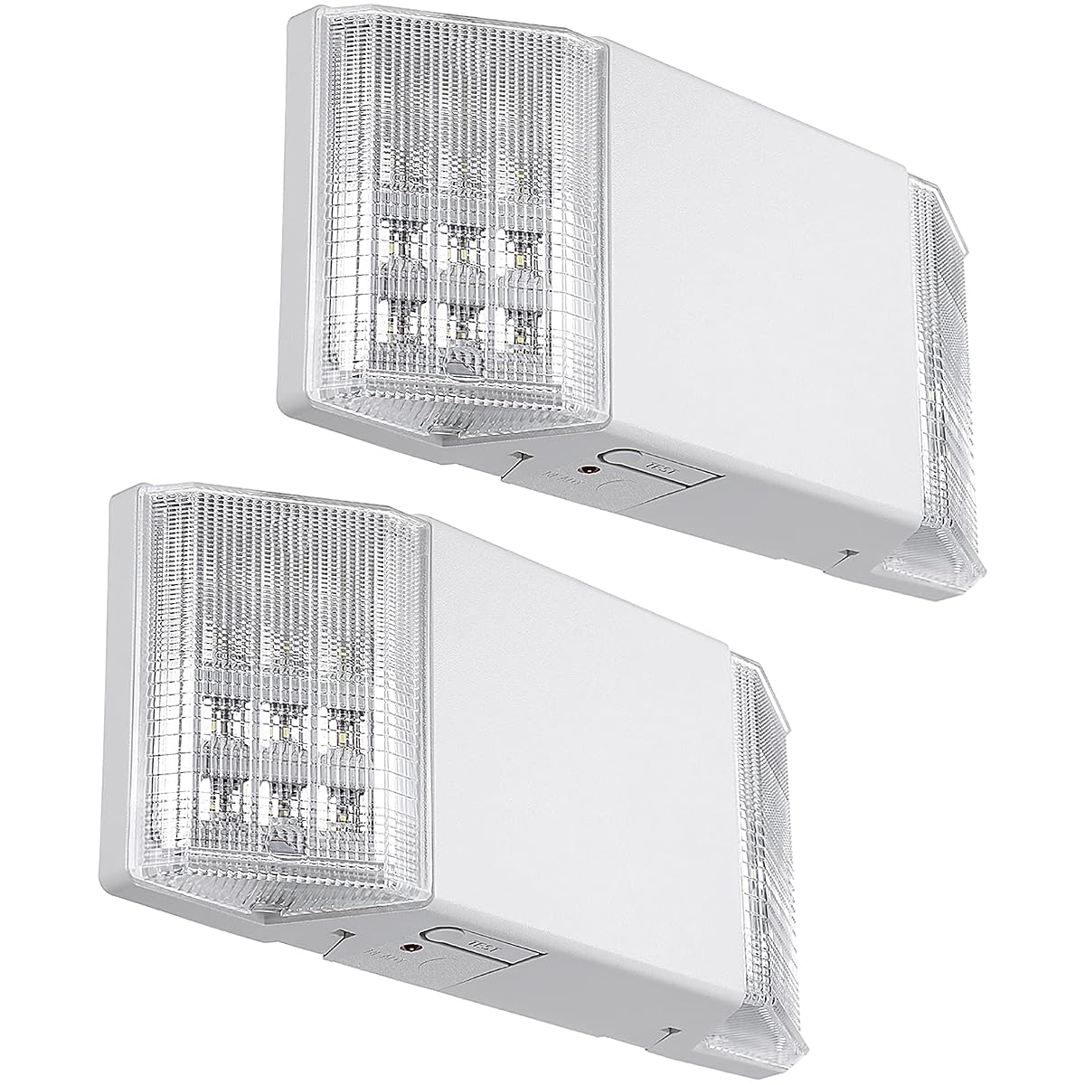 TORCHSTAR LED Emergency Lights - Battery Backup, UL Listed, 2 Heads, Hardwired