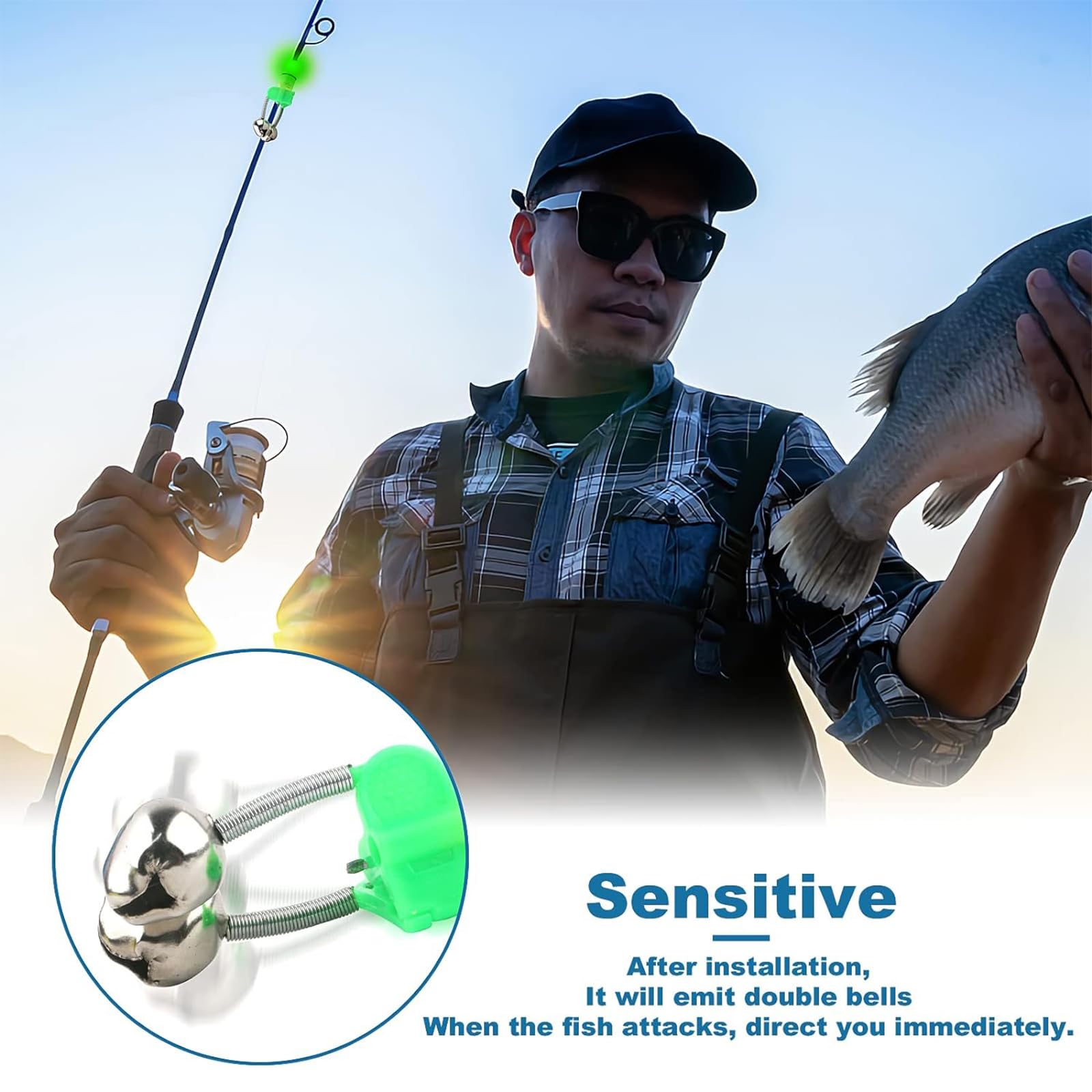 beeping fishing rod holder 6pack Ground Support with Bite Alarm Bells, Bungee Cords Berkley Fireline Fused Micro Type | Length | Action:Spinning | 1.68m | L or in the garage Koa Wood Aloha