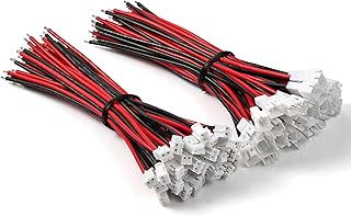 30 Pairs Jst PH 2.0 mm 22AWG 2Pin Pitch Plug Connector for UL1007 Tinned Copper Wire for Battery H67 H36 Blade Inductrix E010 E013