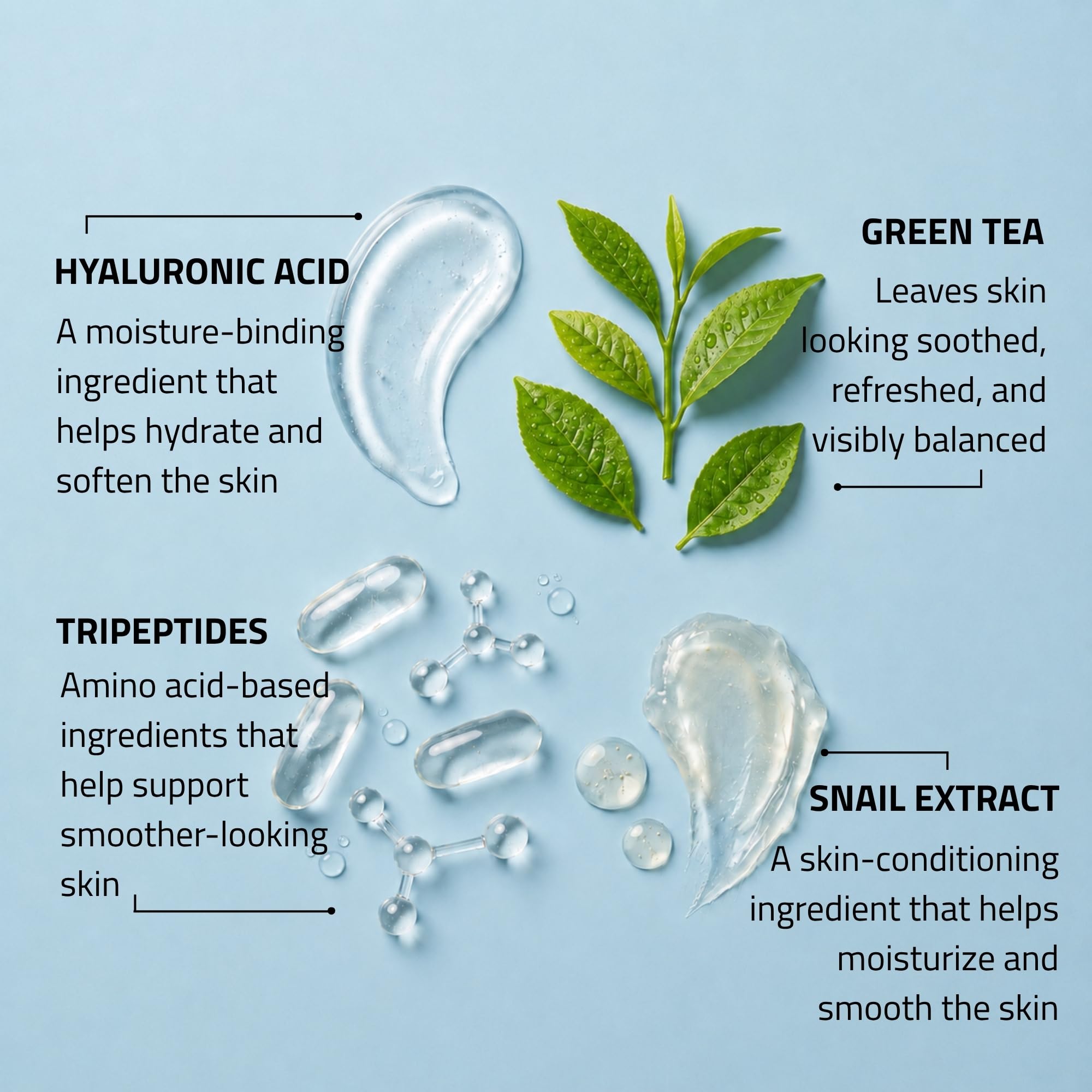 YEOUTH Day & Night Face Cream with Snail Mucin, Hyaluronic Acid & Tripeptides