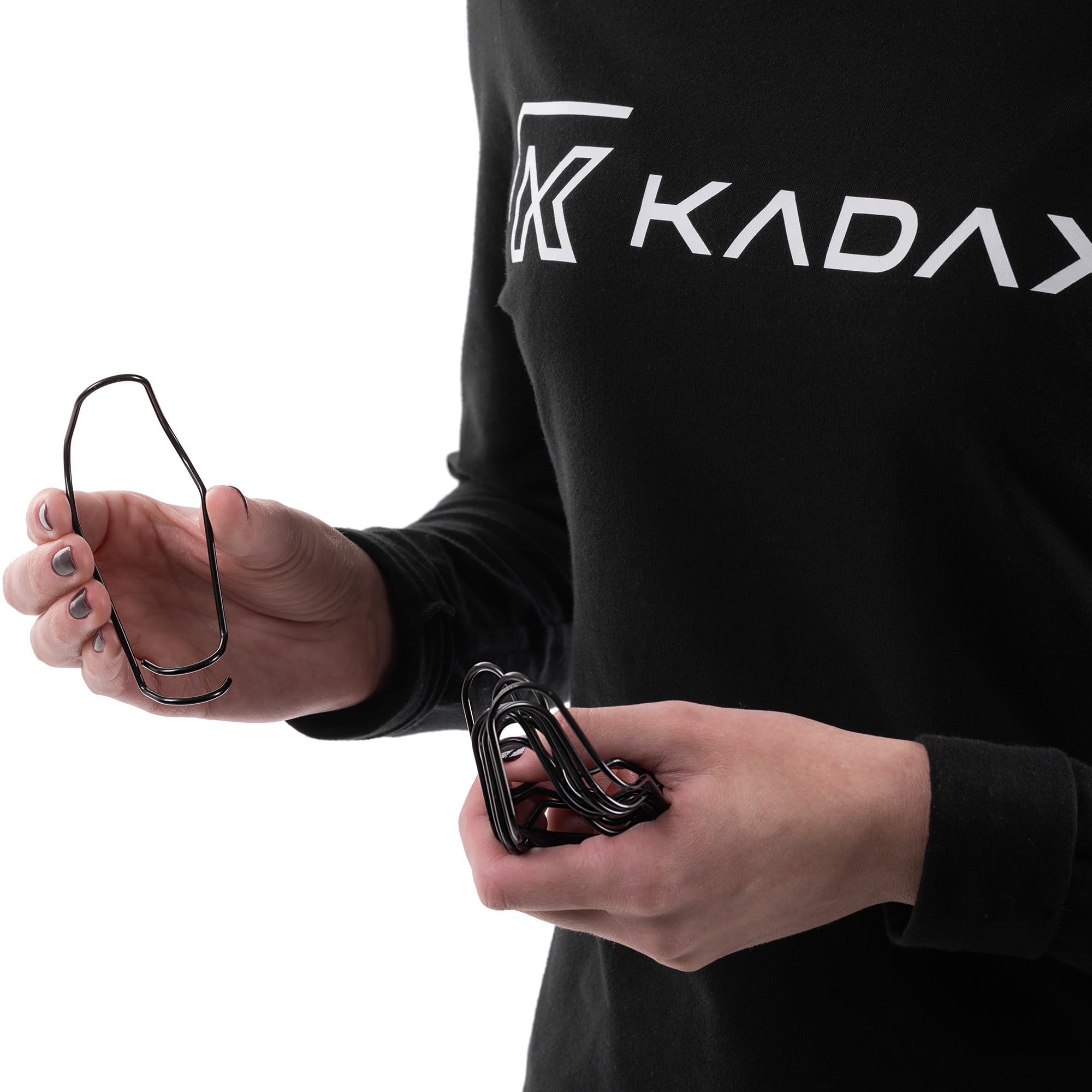 KADAX 100er Set Pflanzstab Verbinder Ø 11 mm, Verbindungsschnallen aus Stahl für Bambusstäbe, Tonkinklammern zur stabilen Fixierung von Rankhilfen im Garten