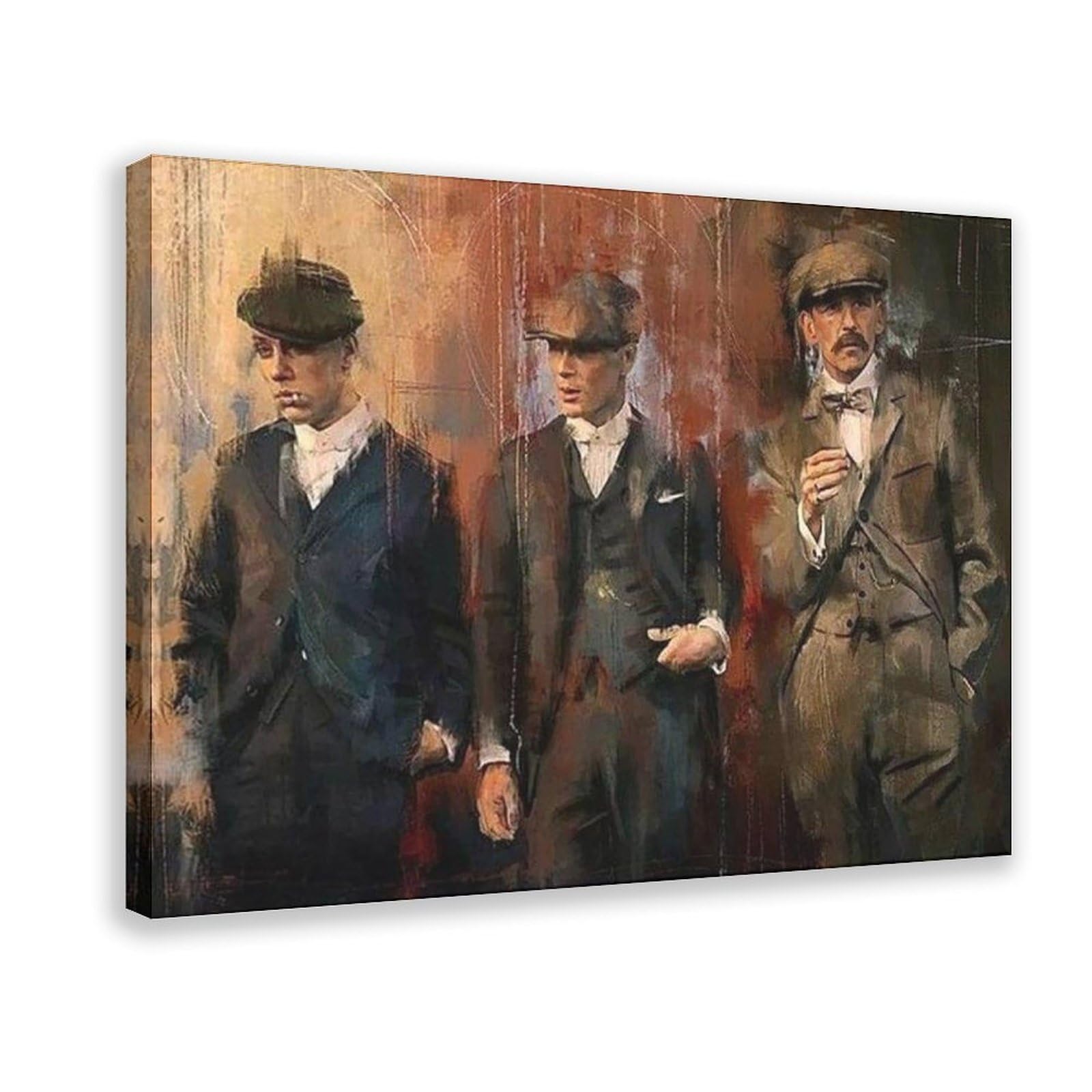 Ncudank Peaky Blinders Graffiti Art Canvas Poster Wall Art Decor Print Picture Paintings For Living Room Bedroom Decoration 12X18inch(30X45cm)