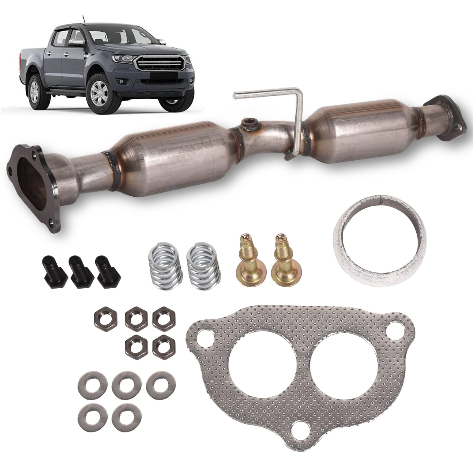 Pair Of Catalytic Converters For 2001-2003 Ford Ranger 4.0L - OBDII Compliant, 3-Year Warranty