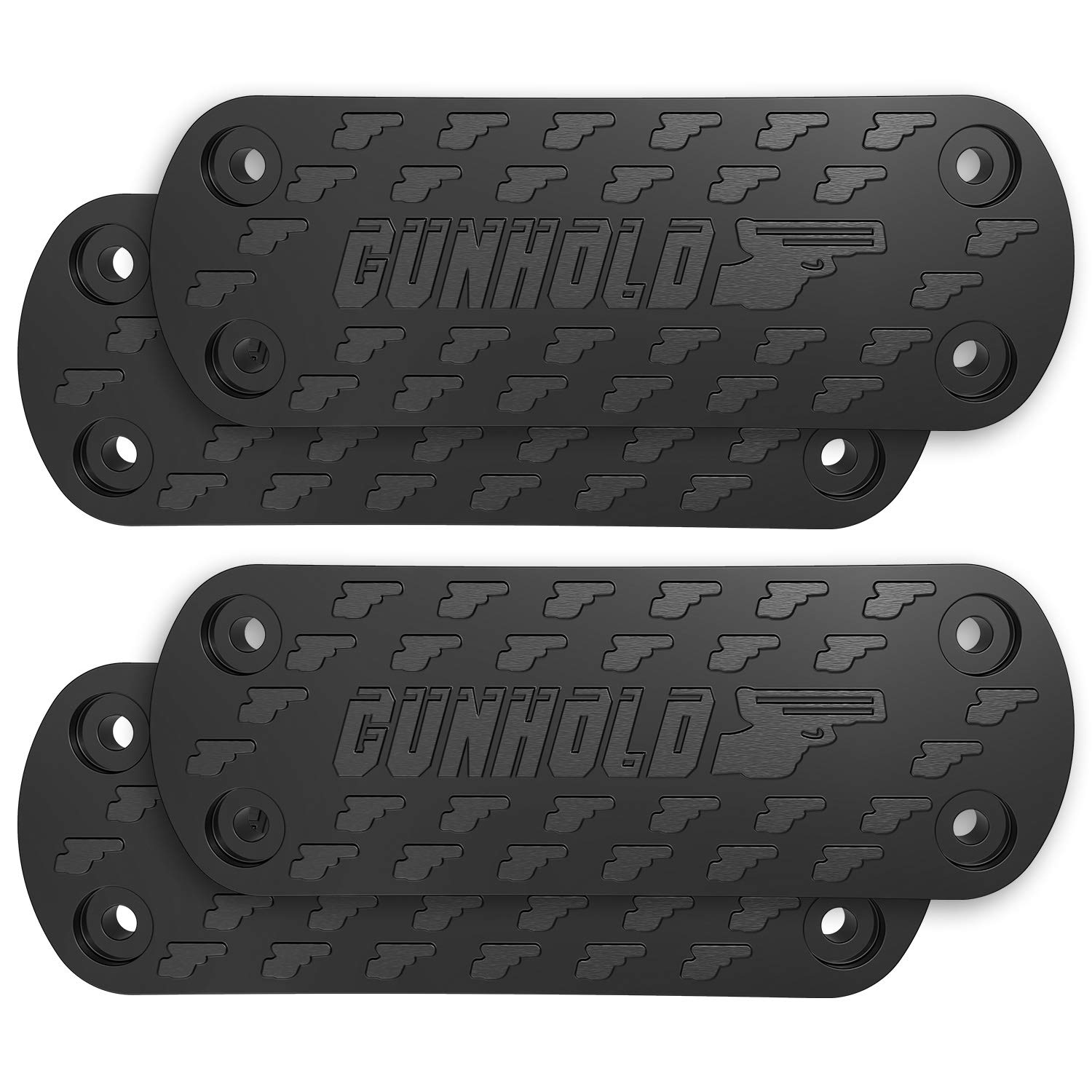 Gun Magnet - Magnetic Gun Mount & Car Holster - HQ Rubber Coated 45 lbs Firearm Accessories. Install in Your car, Truck, Wall, Vault, Bedside, Doorway, Desk, Table