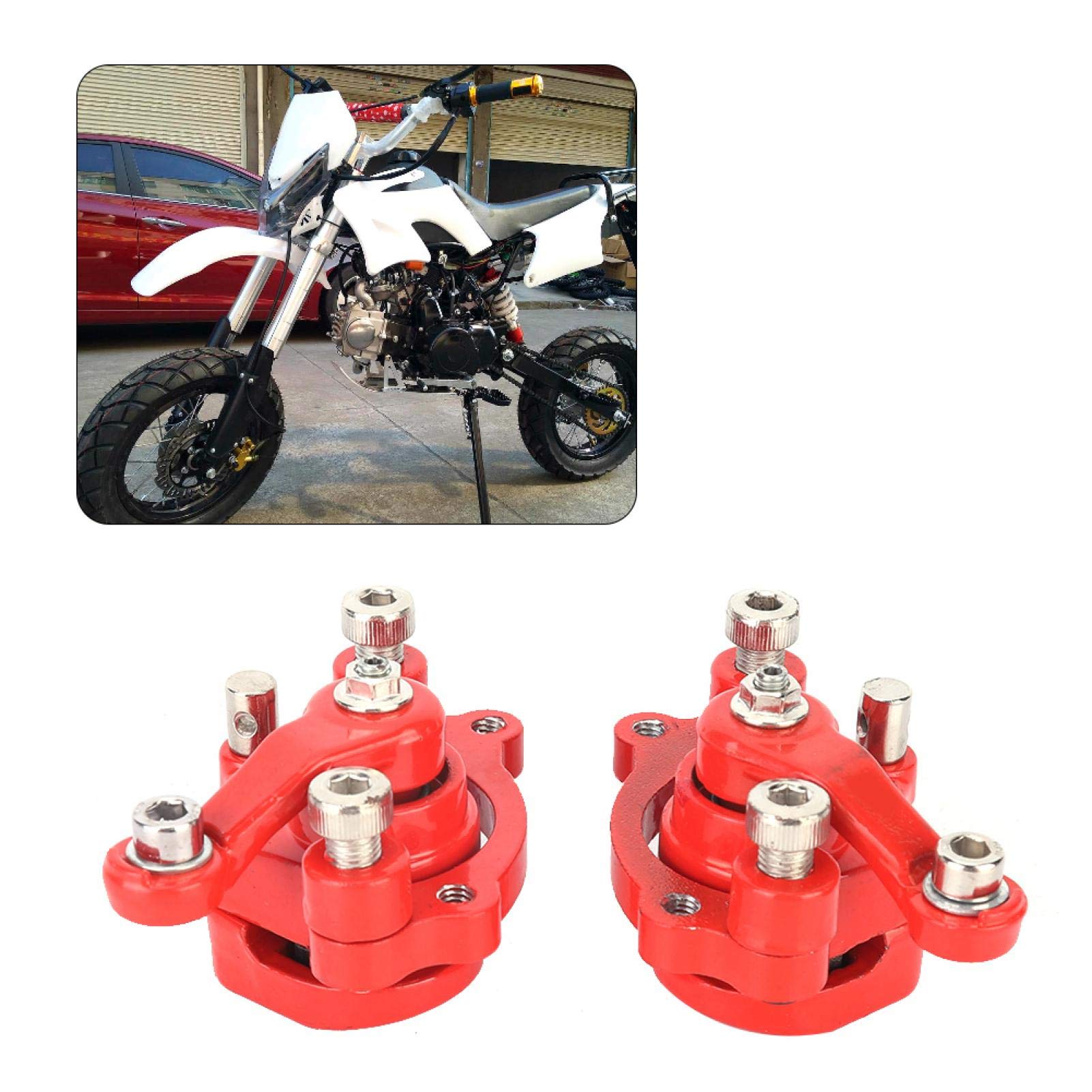 Pastiglie pinza freno a disco, resistenza al taglio durevole Effetto frenante stabile Basso tasso di usura Anteriore Posteriore Misura per cinese Mini Moto Kid Atv Quad 43cc 47cc 49cc