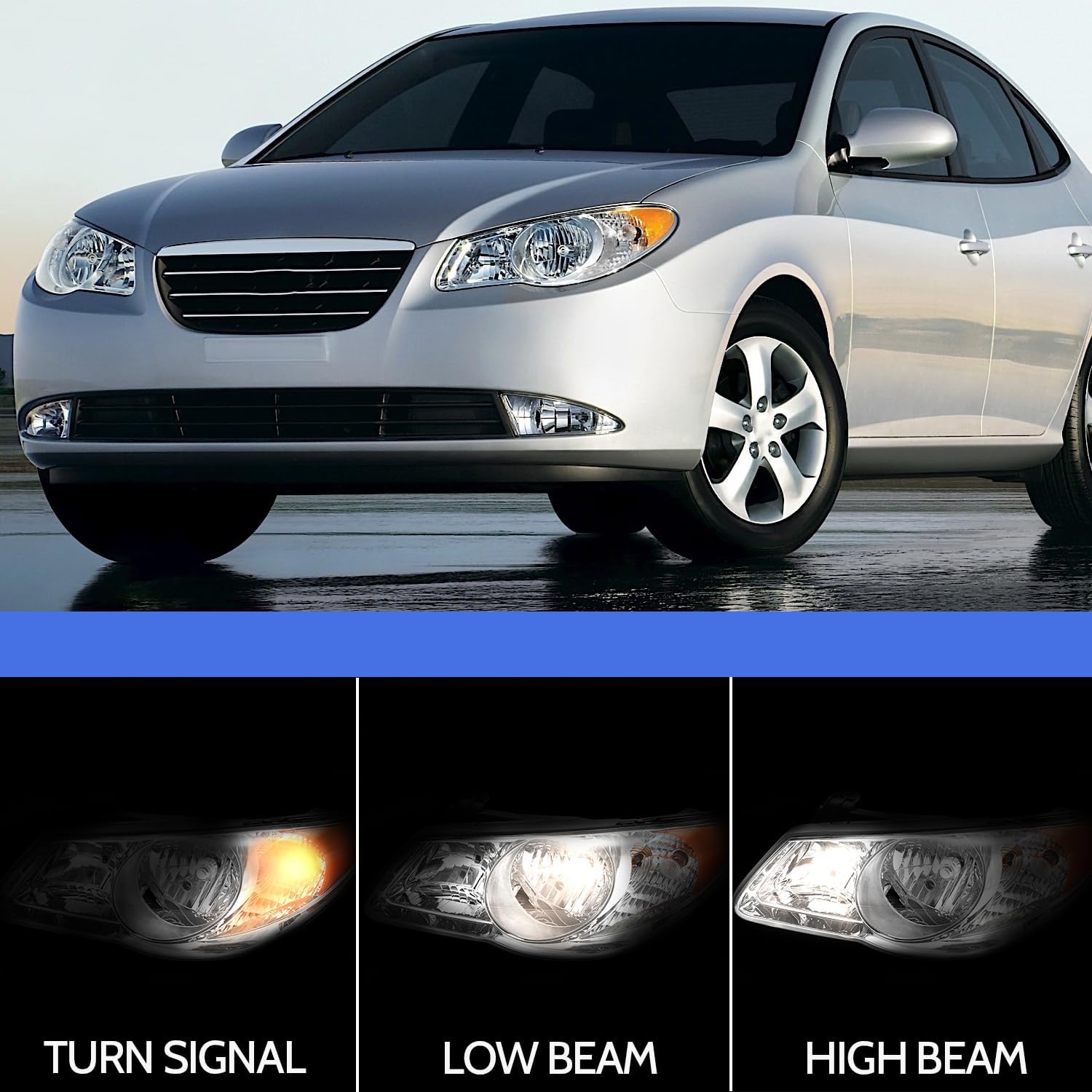 Focos Led Y Bombilla Antiniebla Para Hyundai Elantra 2007-10 | Meses