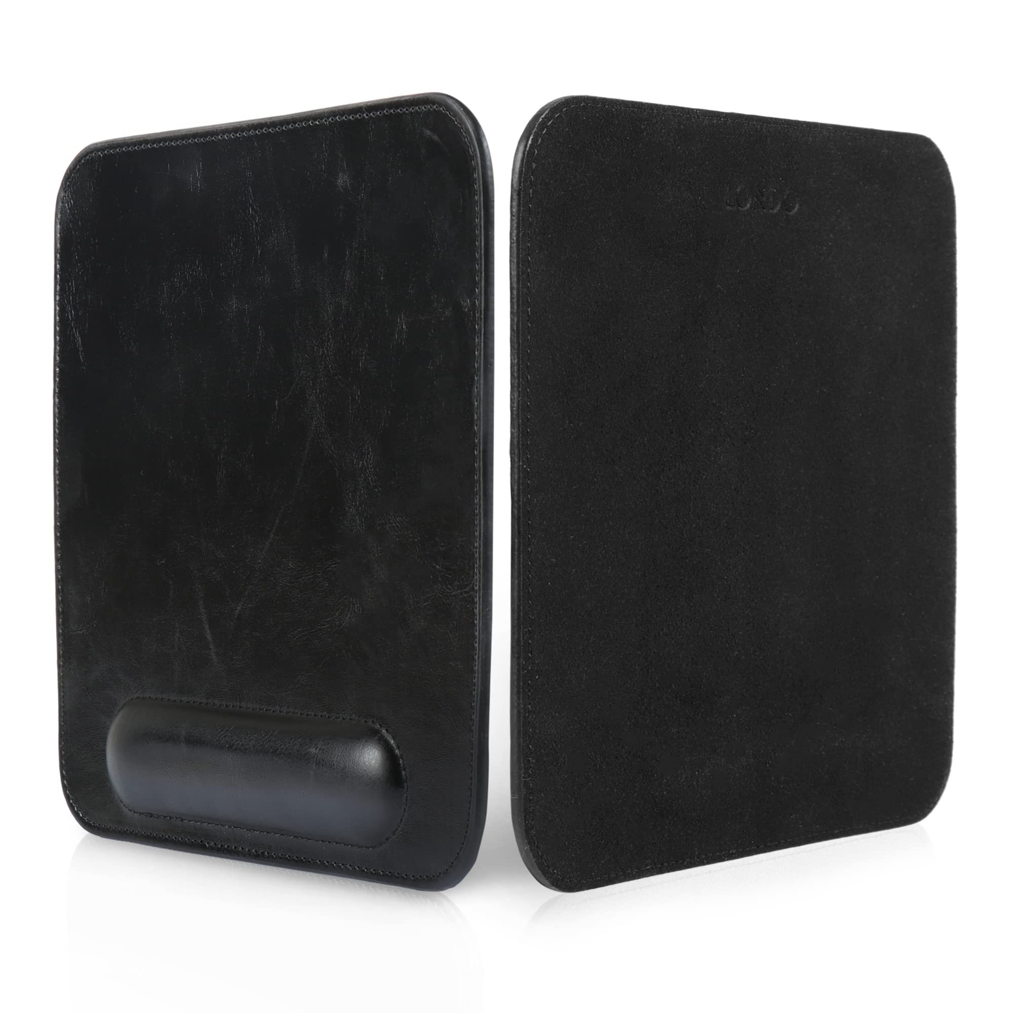 Tapis De Souris Londo En Cuir Blanc Avec Repose-Poignet - Modèles OT215/216/217