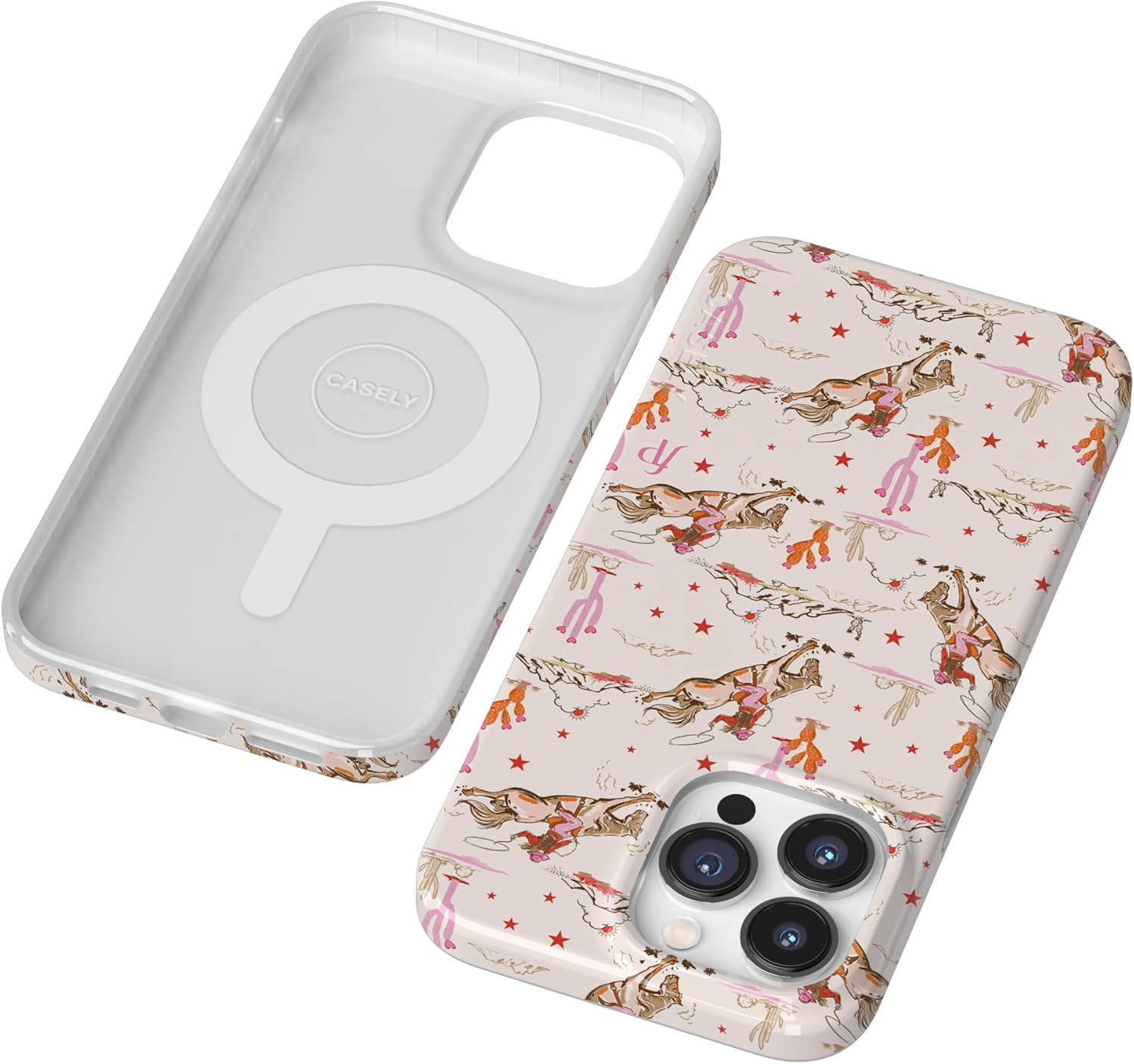 Casely iPhone 14 Pro Case | Cowgirl Canyon | FashionPass x Casely | Compatible with MagSafe | Classic Ultra Slim Design