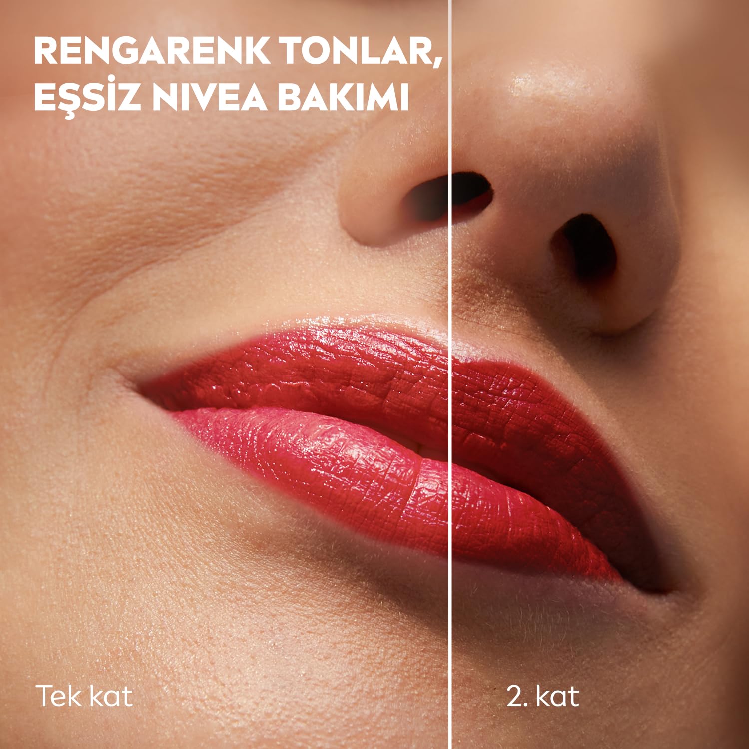 NIVEA Pielęgnująca pomadka do ust Caring Beauty 3w1 Red 4,8 g