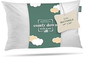 Plush, Downy Comfort: 14x22 Throw Pillow Insert for Enhanced Relaxation
