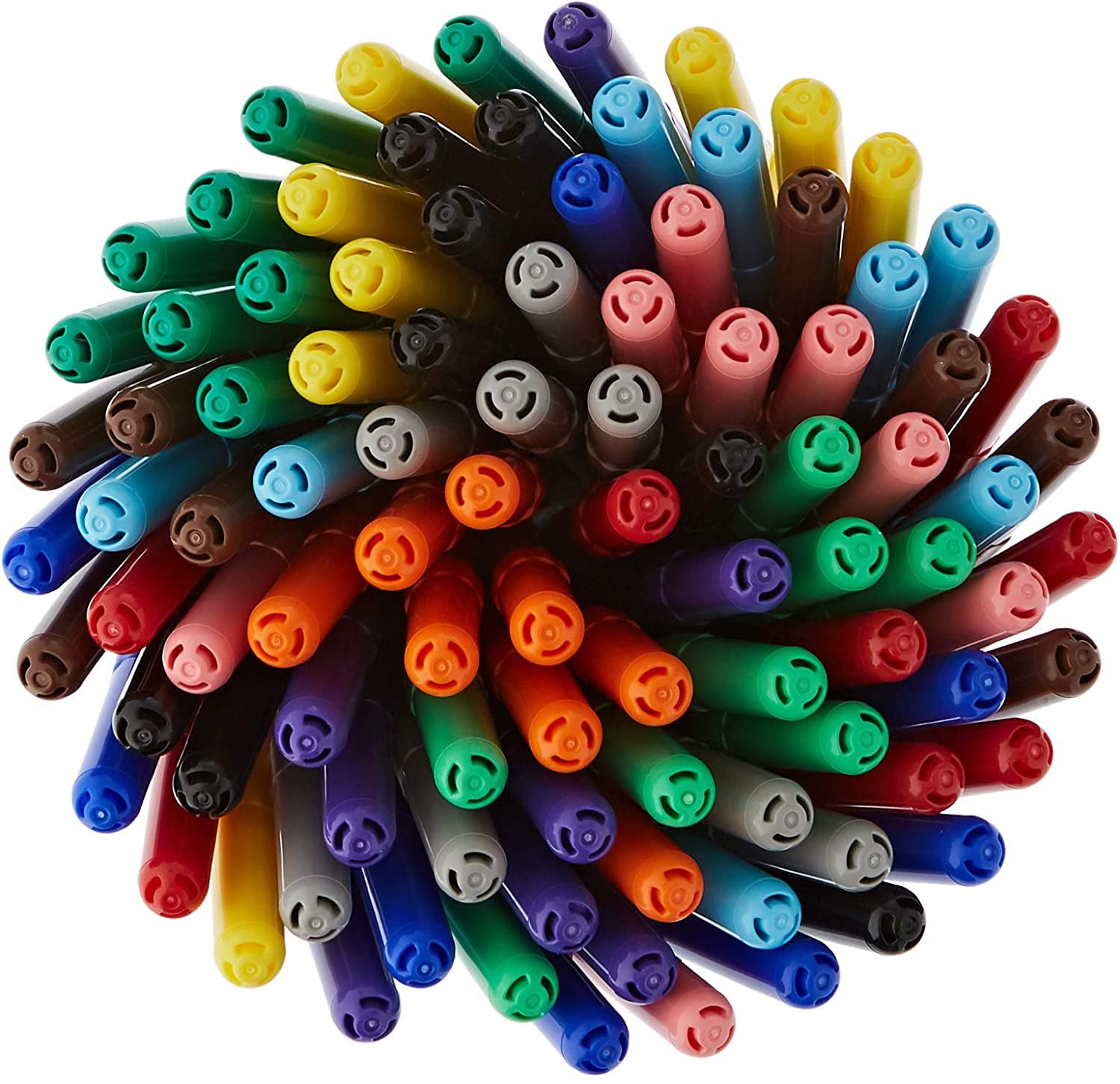 Lot Feutres Giotto : Pots de 48 Pointes Larges + 96 Pointes Fines Multicolores