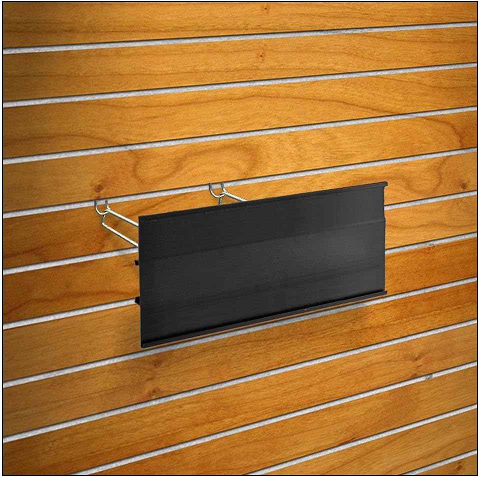 Azar 600612-BLK 5" H x 36" L Black C-Channel (Hooks Sold Separately)