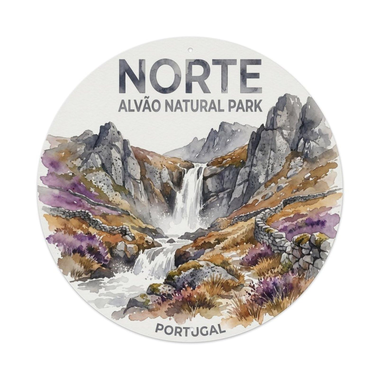 Olhnbad Style Portugal Norte Mondim Bastaco Portuguese Heritage Metal Tin Sign