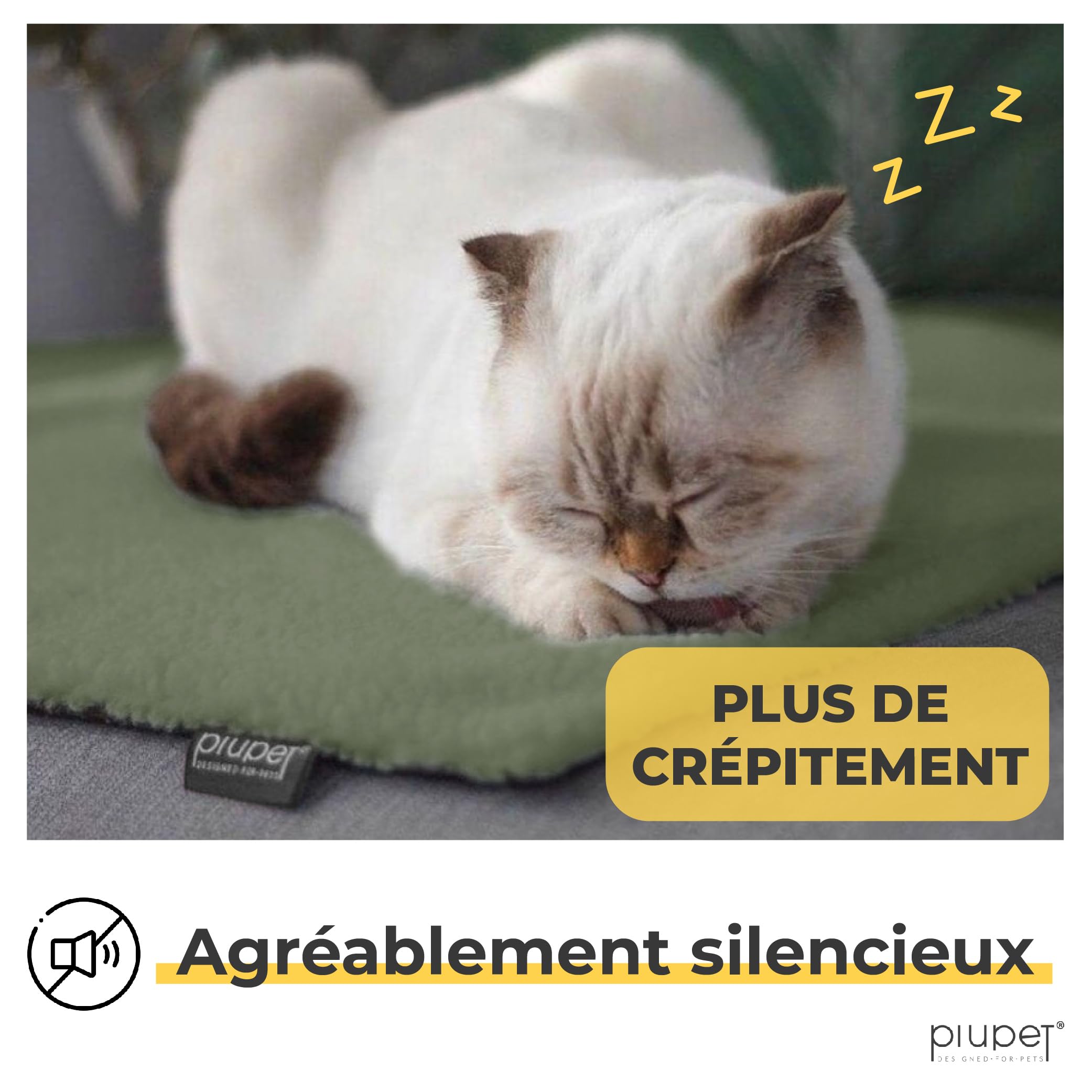 Panier Auto-Chauffant Pour Chat | Coussin Thermique Doux Et Lavable