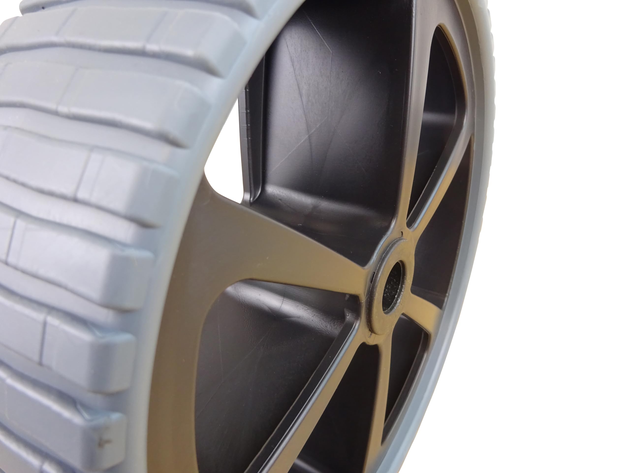 Pannensicheres Rad 260 Mm – Thermoplastischer Gummi, Sackkarren-Ersatzrad, Tragkraft 150 Kg, 20 Mm Bohrung – Grau/schwarz