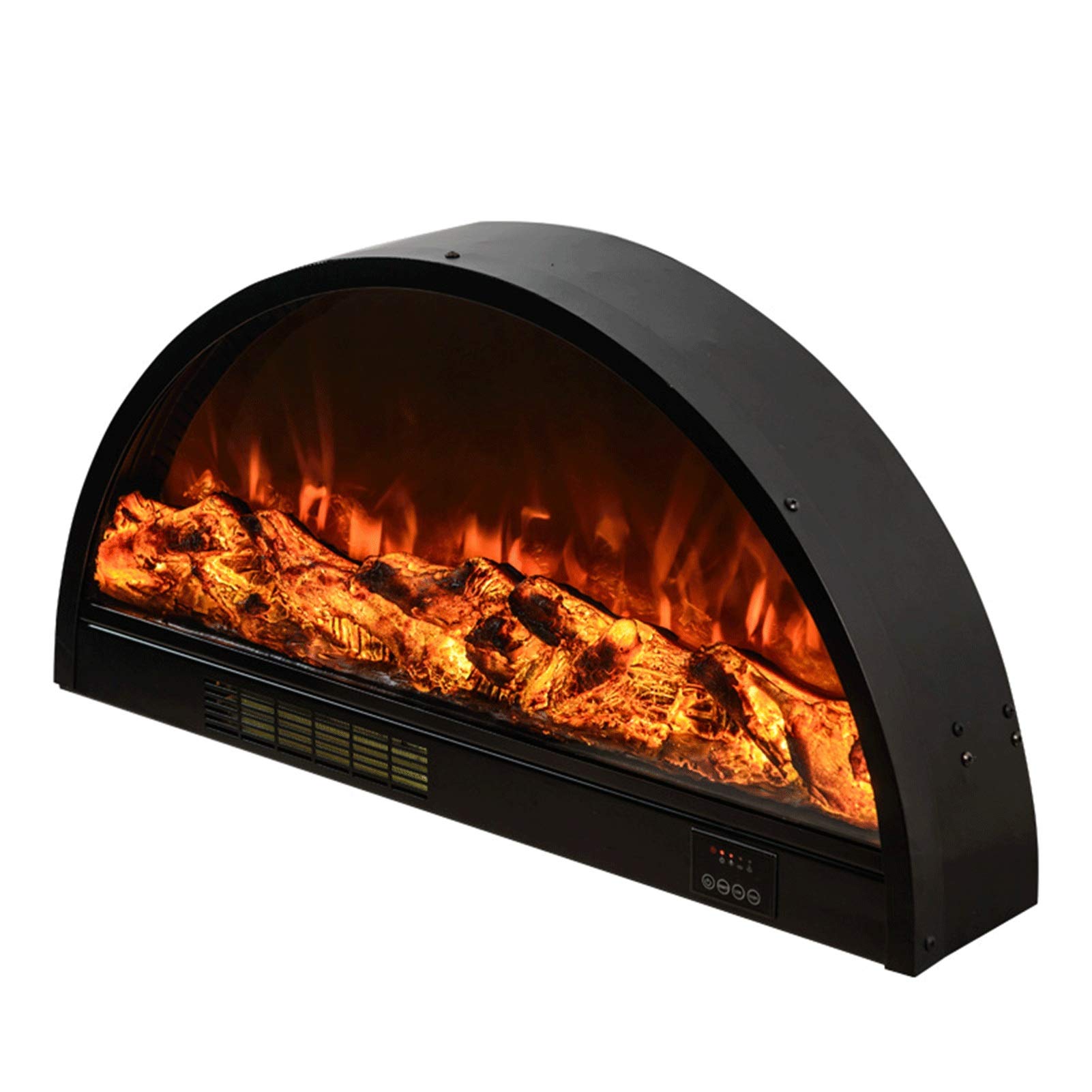 ZXCVBNM Wall Mounted Electric Fire Infrared Electric Fireplace Stove, Freestanding Fireplace Heater with Realistic Flame Effects Fireplace Electric Fireplace Suite