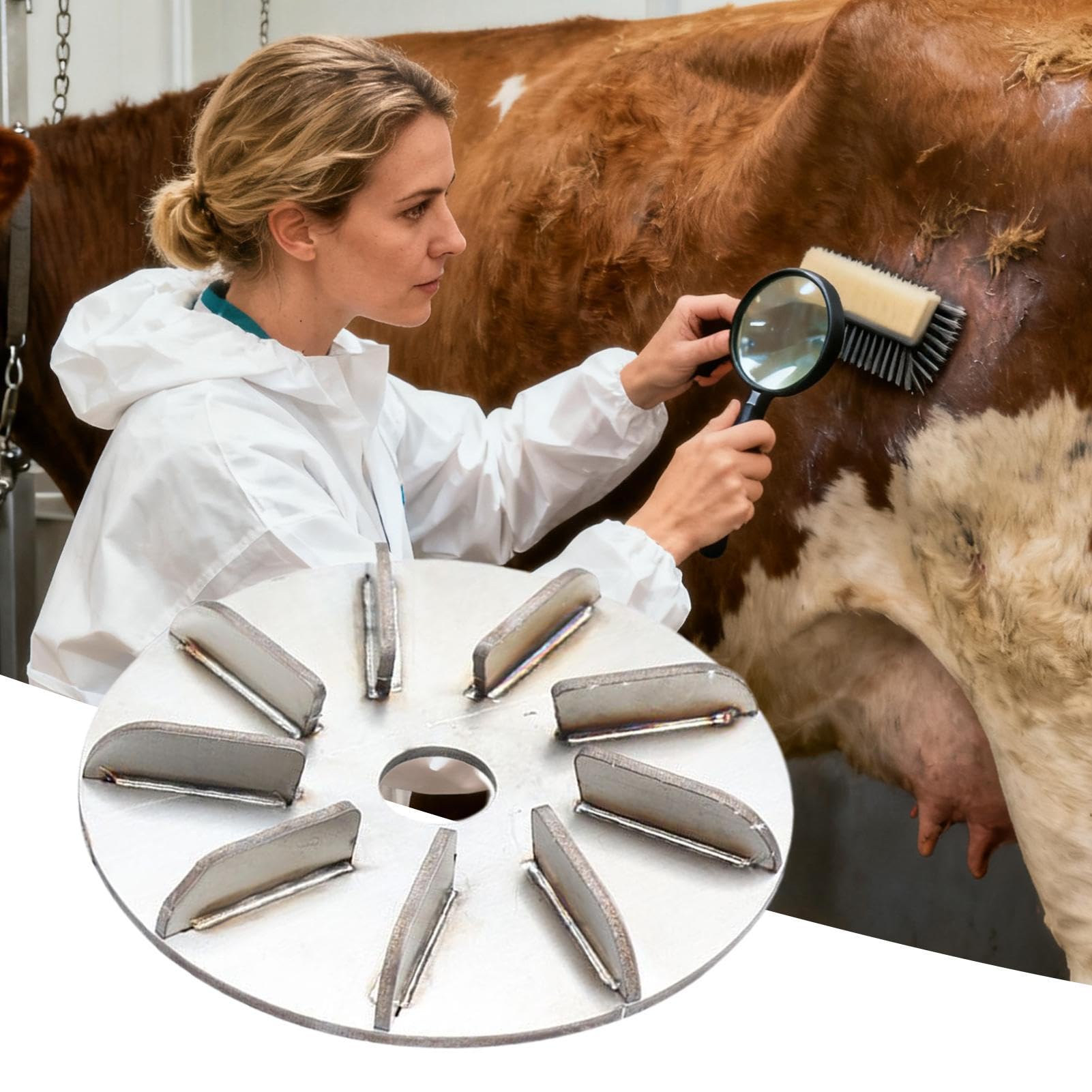 Extracteur de poils de porc, grattoir en acier inoxydable, disque pour enlever les poils de porc, pour chèvres, poules, vaches, moutons, volailles, canards, abattoirs, cuisine