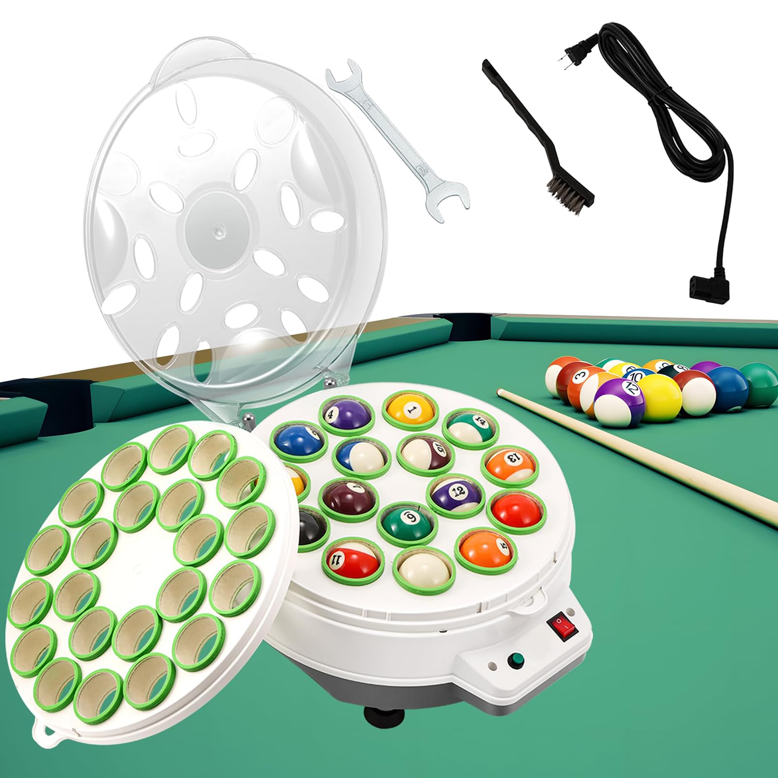 Machine de nettoyage de boules de billard automatique pour 16 et 22 billes snooker et US