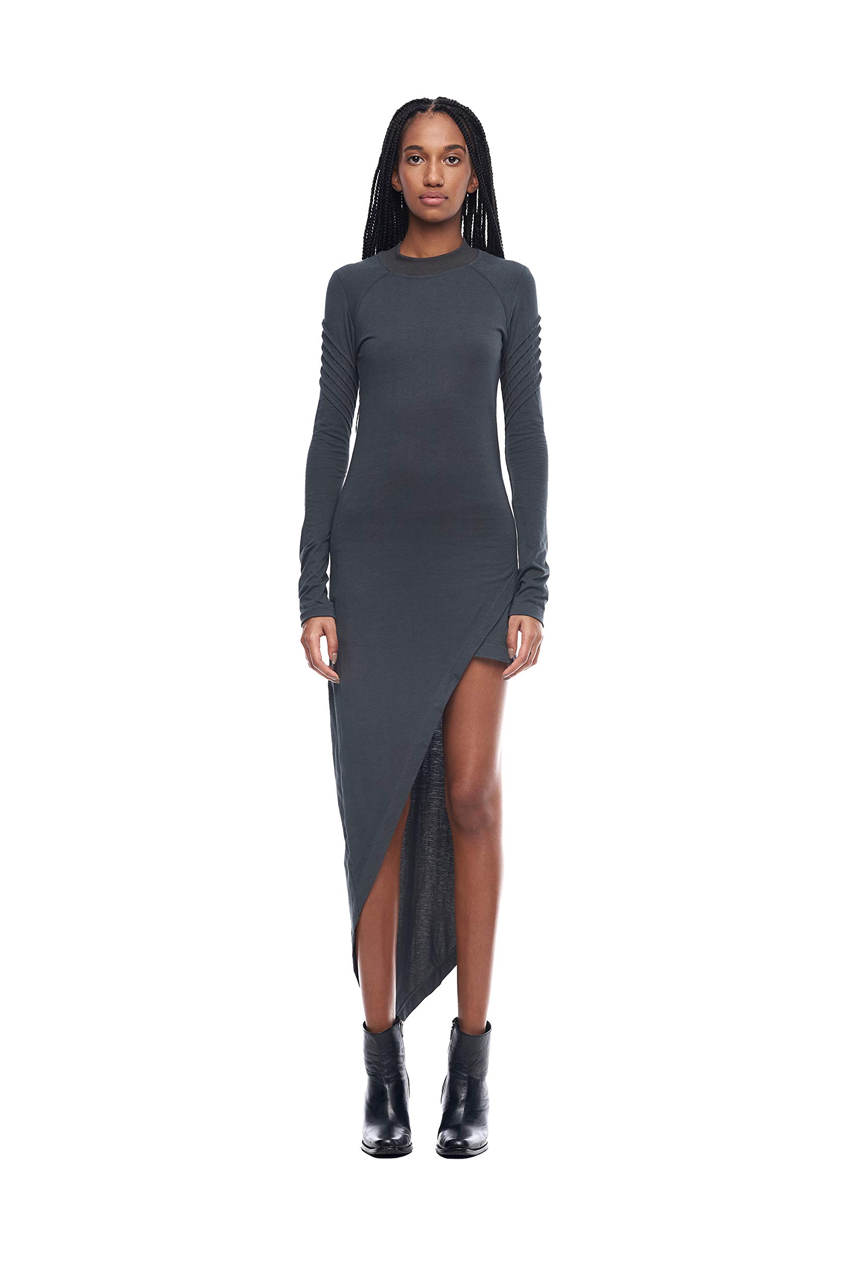 jonny cota asymmetrical black dress Jonny Cota Studio Black Asymmetrical Mini Dress XS