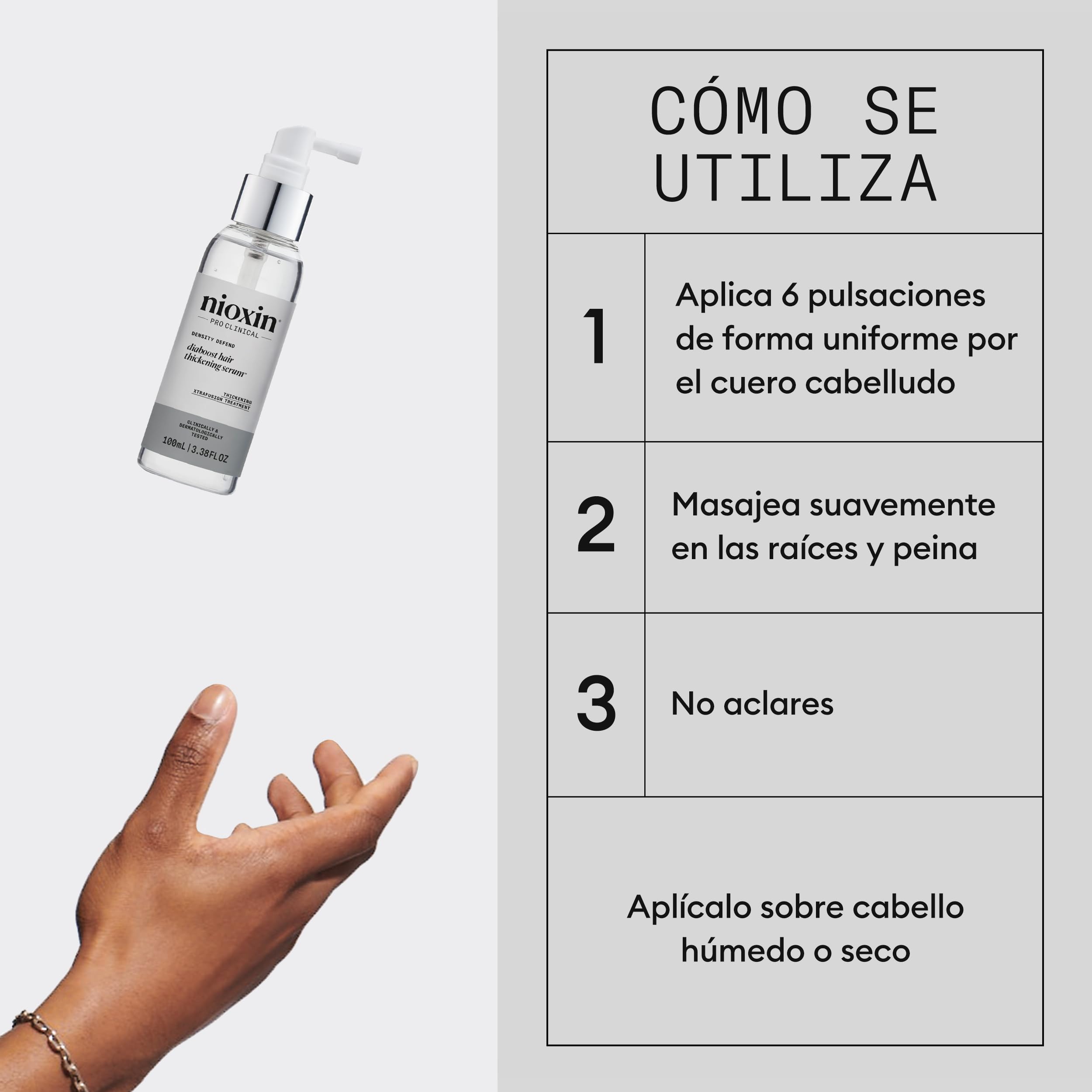 Nioxin Sérum Hair Booster Diaboost Tratamiento Cabello Fuerte y Denso