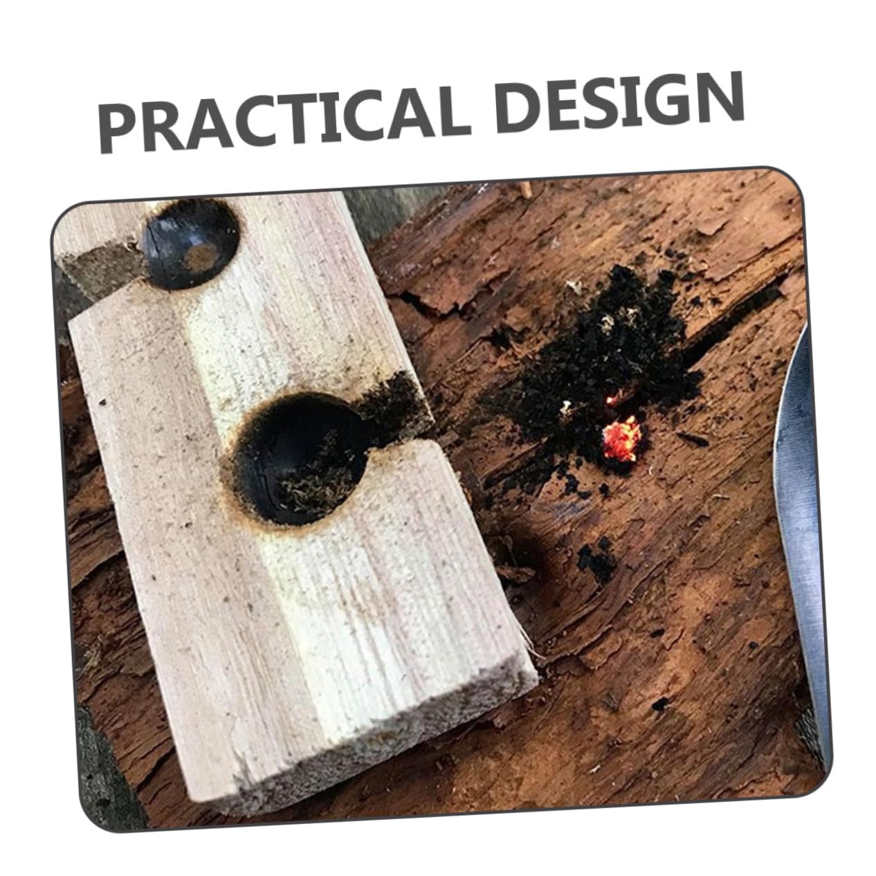 BESPORTBLE 2 Sets Portable Fire Starter for Campfires Outdoor Fire Making Tool Drill Lighter