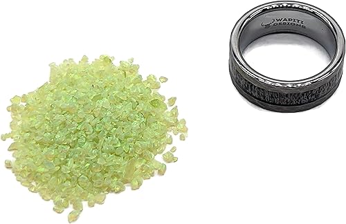 Miniatura 2 de Ópalo triturado para la fabricación de joyas de anillos con incrustaciones, 0.5 a 0.079in, OP43