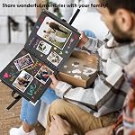 Scrapbook Album, 60 Pages Black Kraft Paper Memorial, Handmade DIY, Wedding Travel Festival Graduation (Black 8 * 8 Inch)