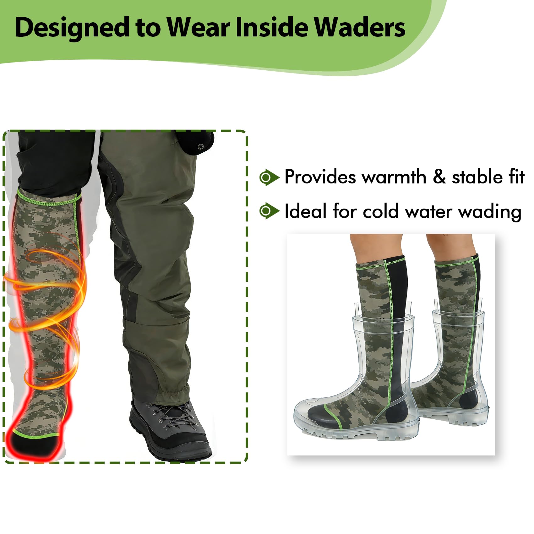 Riverruns Watsocken, Neopren, zum Angeln, für Damen und Herren, Angeln, Surfen, Wakeboarden