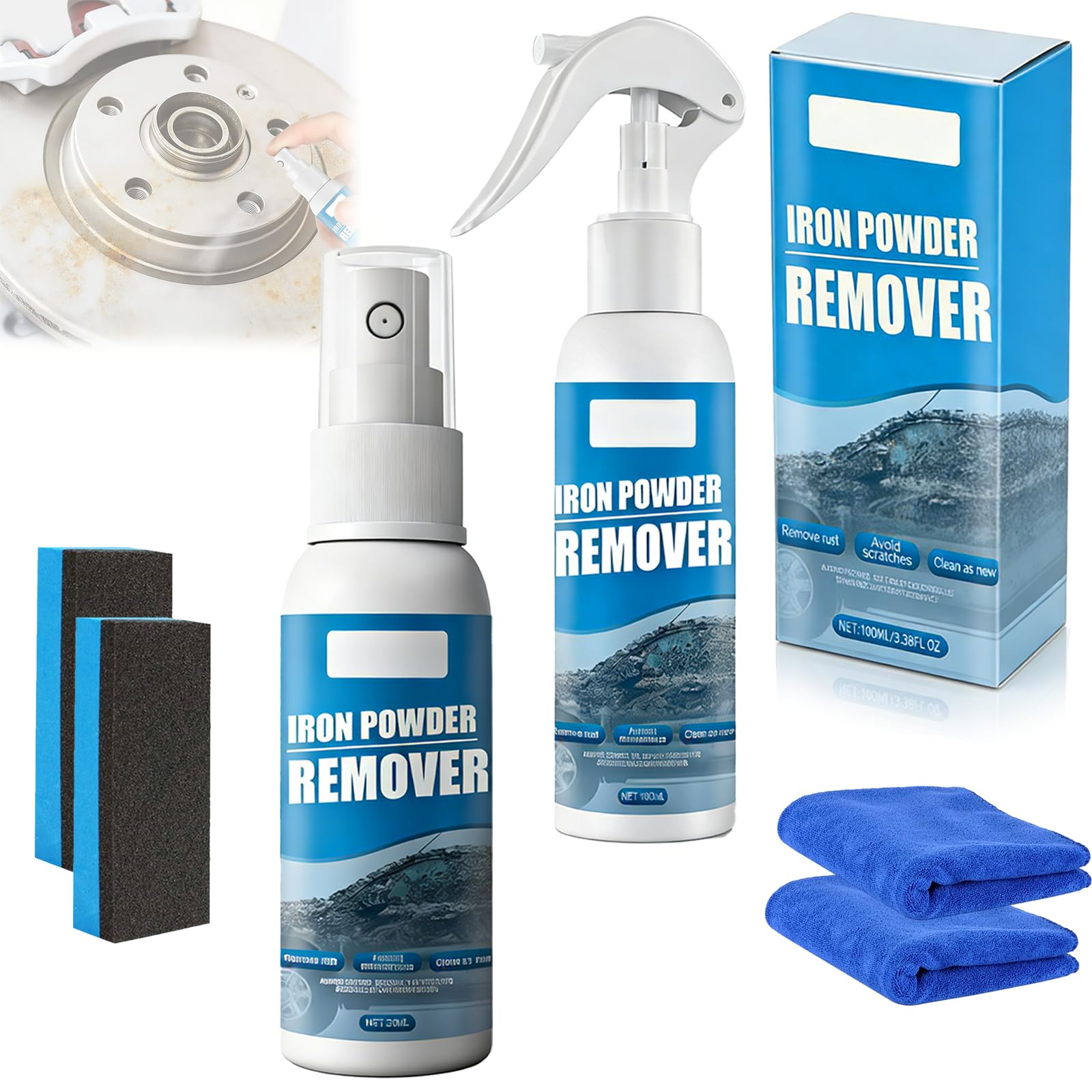 Multi-Functional Quick-Acting Rust Removal Spray, 2026 New Iron Power Remover Spray, Portable Rust Remover Sprays for Metal, Fast-Acting Formula, Bikes, Tools, Cars Surfaces (30mi*2pcs) — view 13