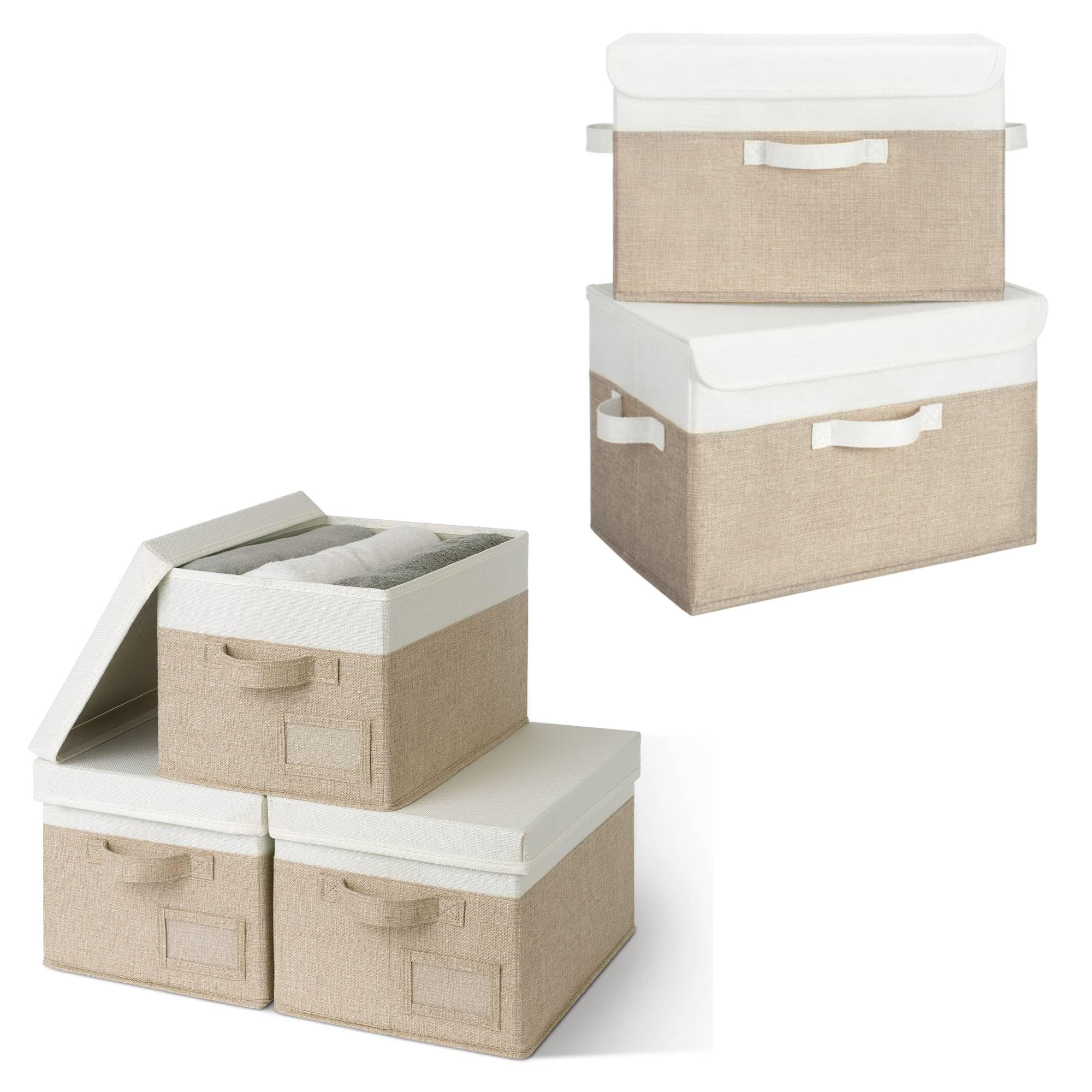 GRANNY SAYS Set di Scatole Tessuto con Coperchio e Scatole Portaoggetti con Coperchio