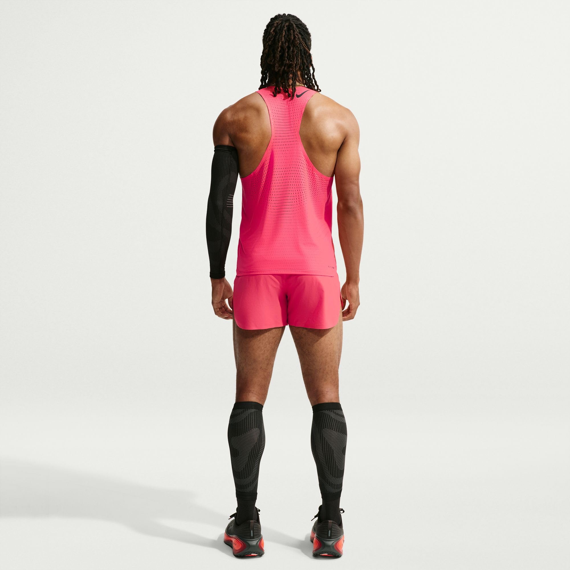 Nike Aeroswift Dri-Fit ADV-Lauf-Singlet Für Herren, Fusion Red/Black, FN4231-606, L