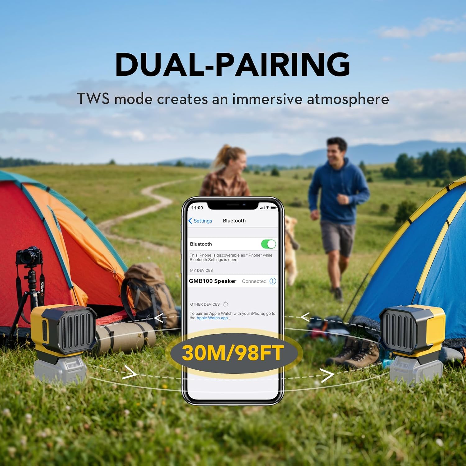 Bluetooth Speaker Compatible for Dewalt 20V Battery,Wireless Speaker with USB-A/C Charging, for Outdoor Jobsites Party Garage Camping(Battery not Included)
