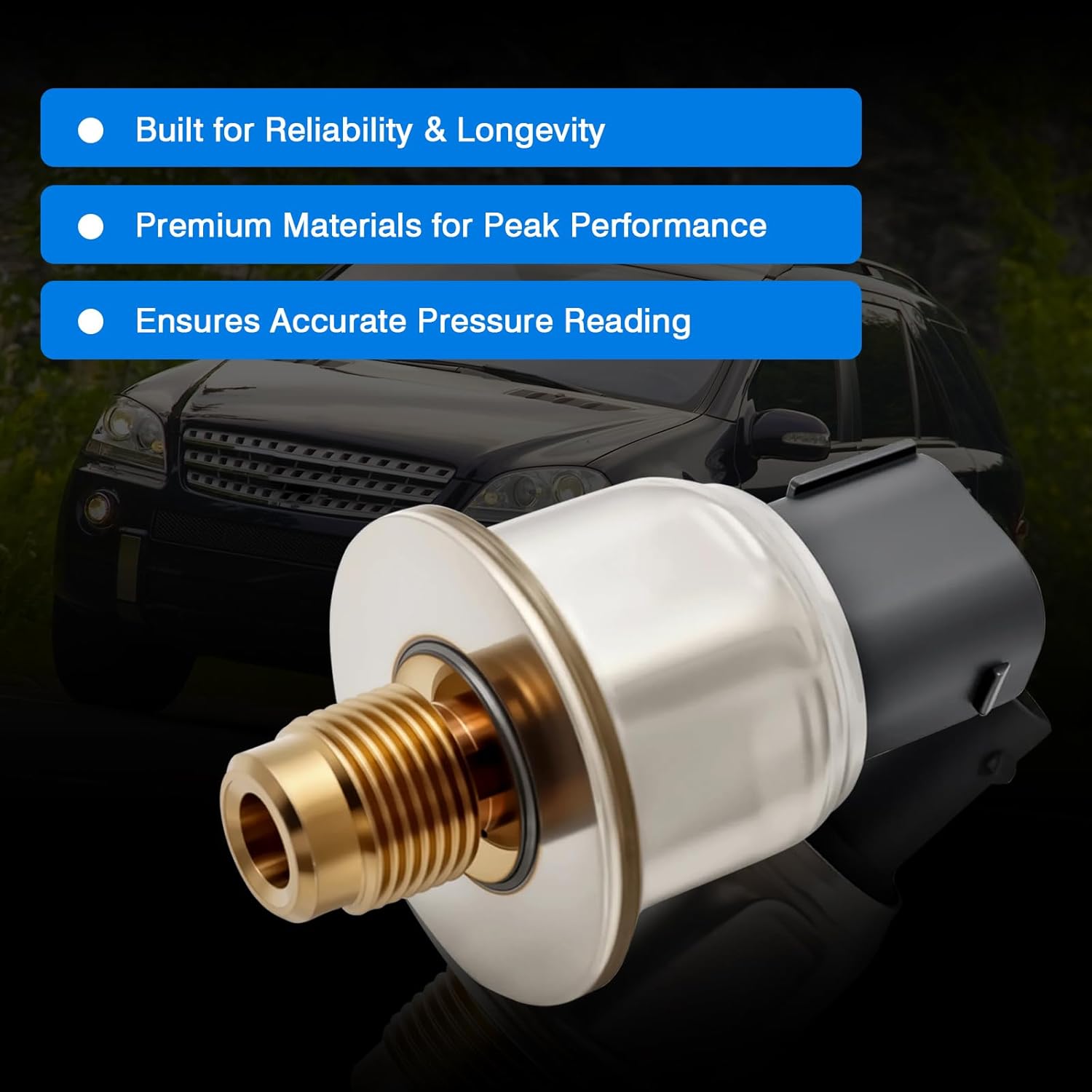 Brake Fluid Pressure Sensor Compatible with 2003-2011 Mercedes Benz CLK320 CLK500 SLK280 SLK350 ML350 Replacement for A0025428418 0025428418 002542841864 A002542841864