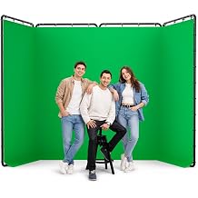 EMART 13x8ft Green Screen Backdrop with Stand Portable Green Screen