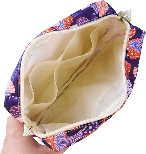 Miniatura 11 de Organizador multifuncional de cartera, bolsa de viaje impermeable con cremallera, estuche de almacenamiento de suministros de diario para cuadernos